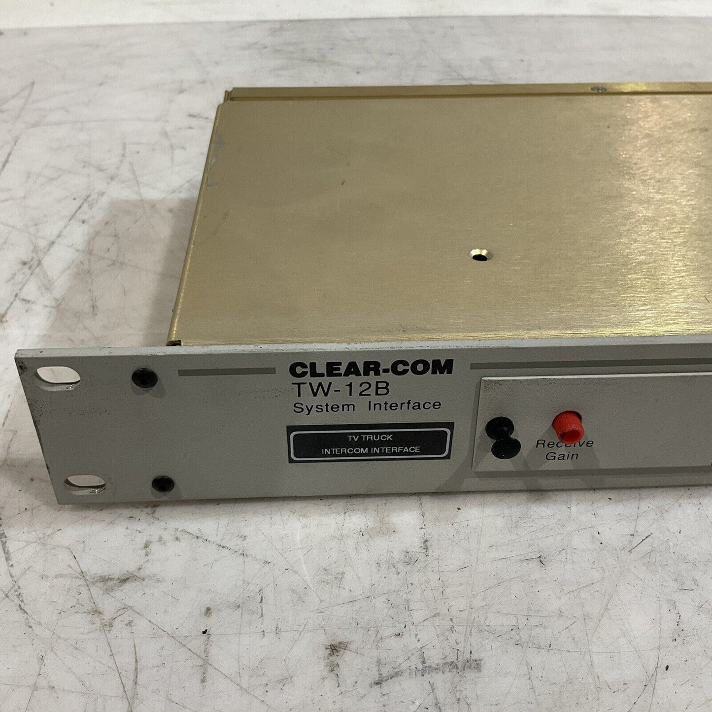 CLEAR-COM TW-12B INTERCOM INTERFACE SYSTEM CONNECTOR PIN-OUTS PANELS T9A