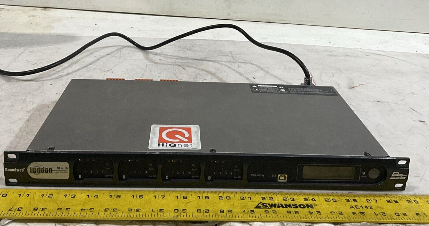 SOUNDWEB LONDON BSS BLU-16 SIGNAL PROCESSOR LOCATOR T9A