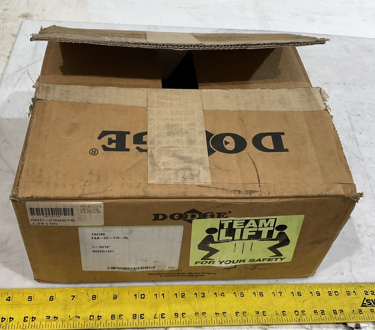 DODGE 134195 PILLOW BLOCK BEARING FAN& B LOWER K9S