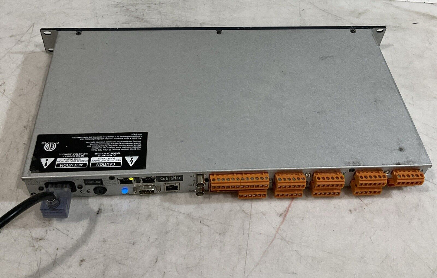 SOUNDWEB LONDON BSS BLU-80 12X4-U SIGNAL PROCESSOR LOCATOR 240VAC 50/60HZ T9S