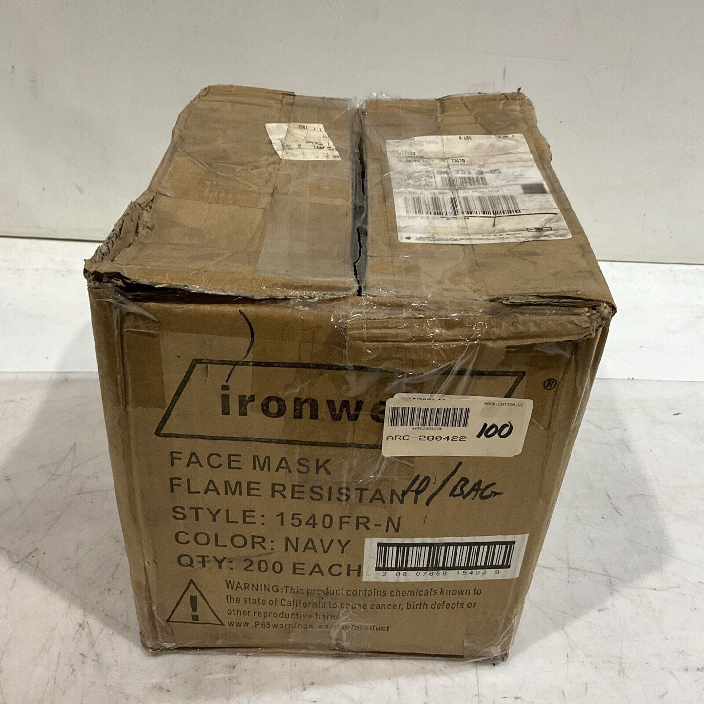 IRONWEAR 1540FR-N FACE MASK FLAME RESISTANT QTY 10 EACH BAG K9S