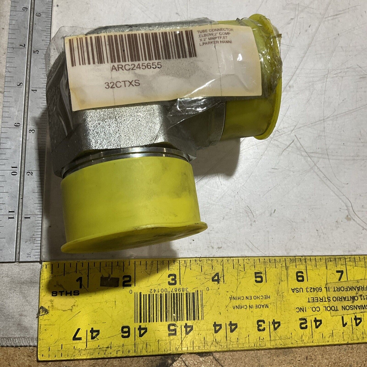 PARKER 32CTXS TUBE CONNECTOR ELBOW 37 FLARE/NPTF K9S