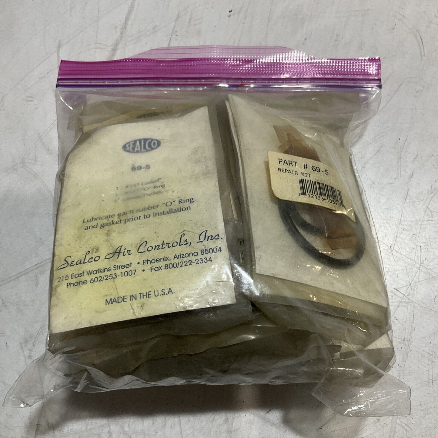 SEALCO 69-5 REPAIR KIT FOR 6900 AND 110188 AIR STARTER VALVES LOT OF 19 K9S