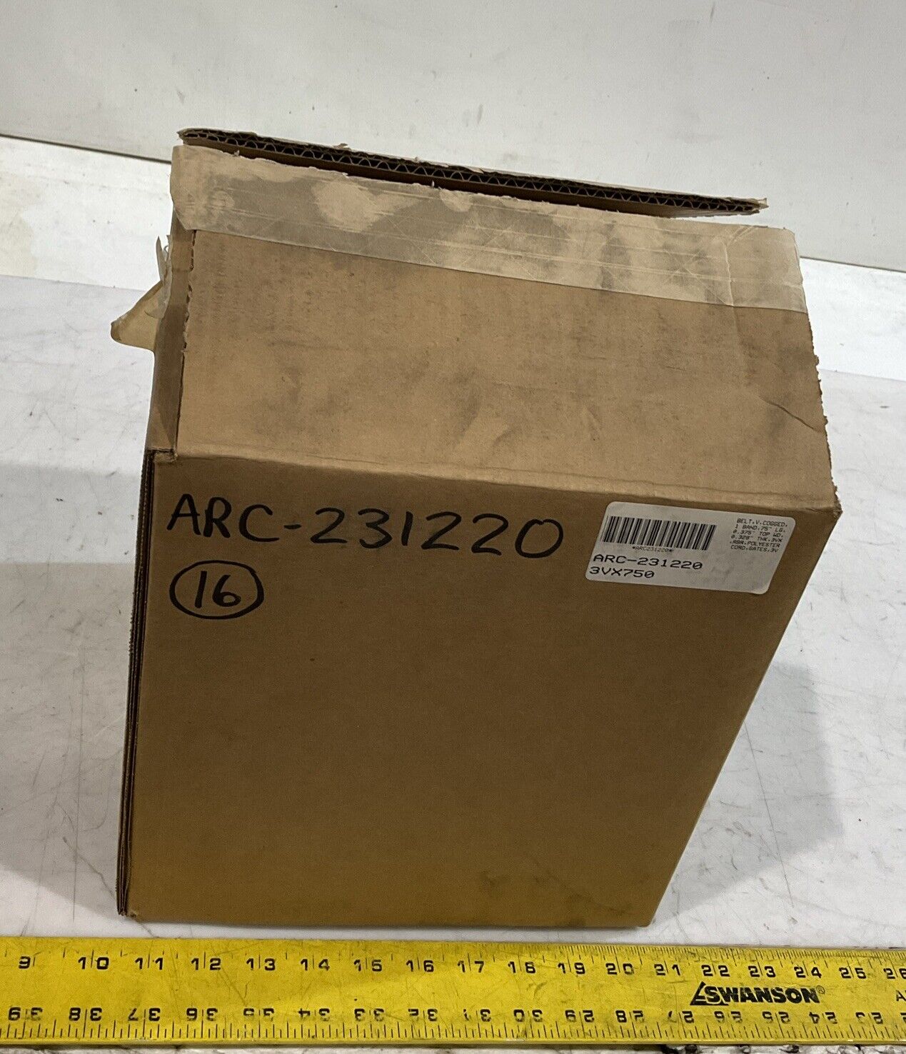 GATES 3VX750 SUPER HC BELT COGGED 1 BAND K9S