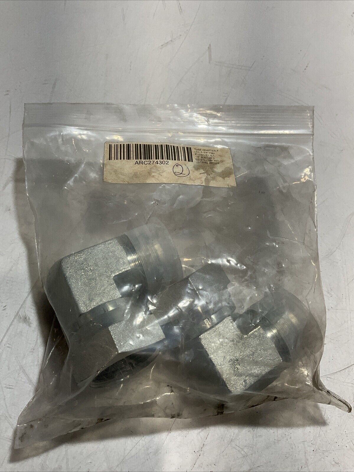 EATON HYDRAULIC S1620 1-5/8 MALE TUBE ADAPTER B LOT OF 2 K9S