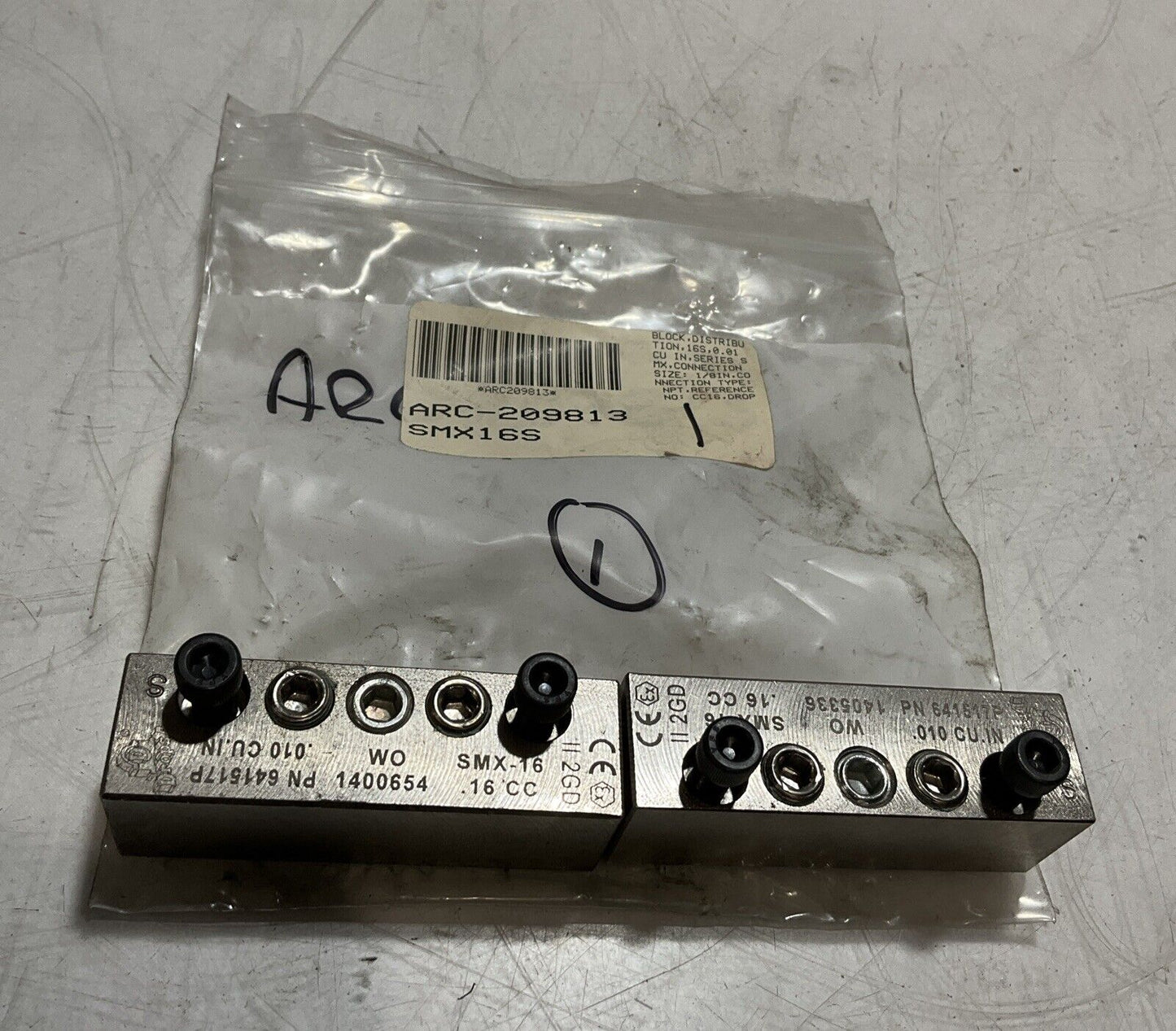 DROPSA 641517P SMX-1 BLOCK DISTRIBUTION SIZE 1/8IN LOT OF 2 K9S