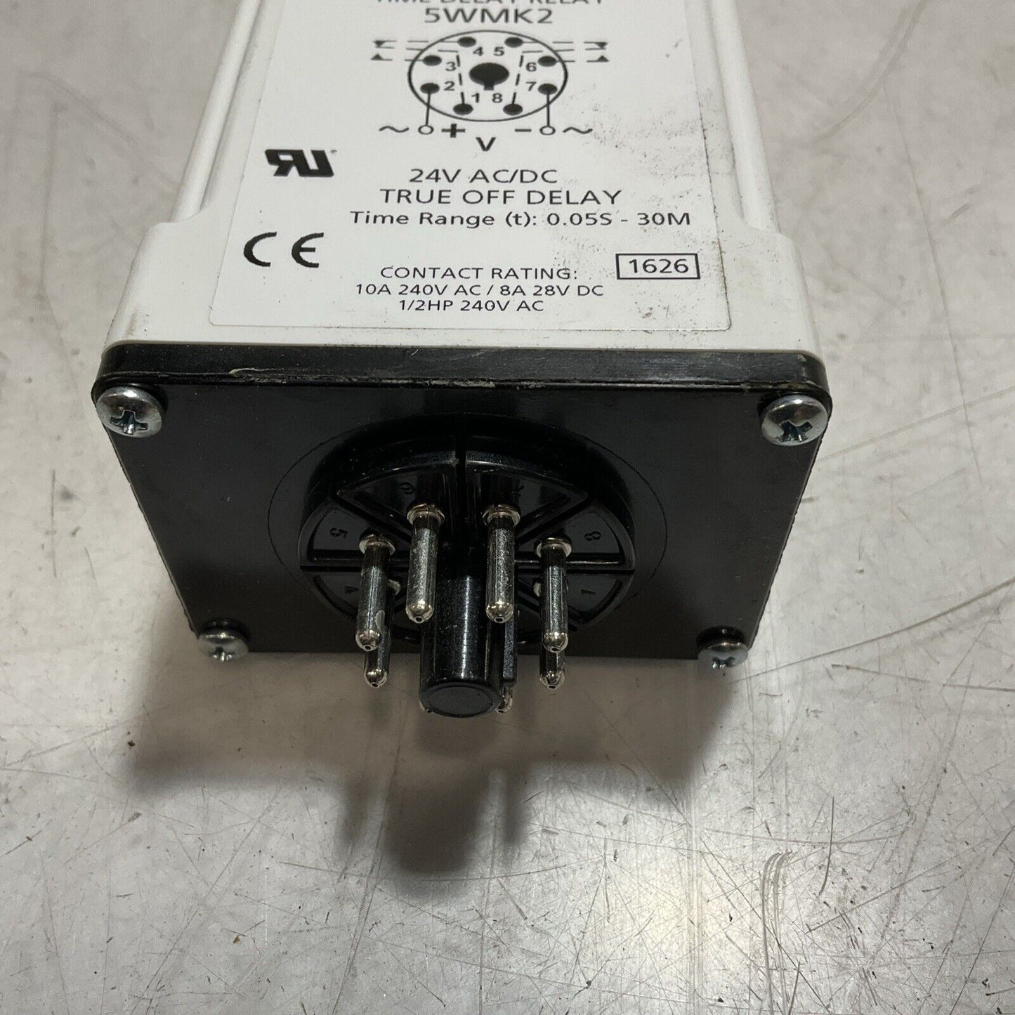 DAYTON 5WMK2 TIME DELAY RELAY TRUE OFF DELAY 24V AC/DC K9S