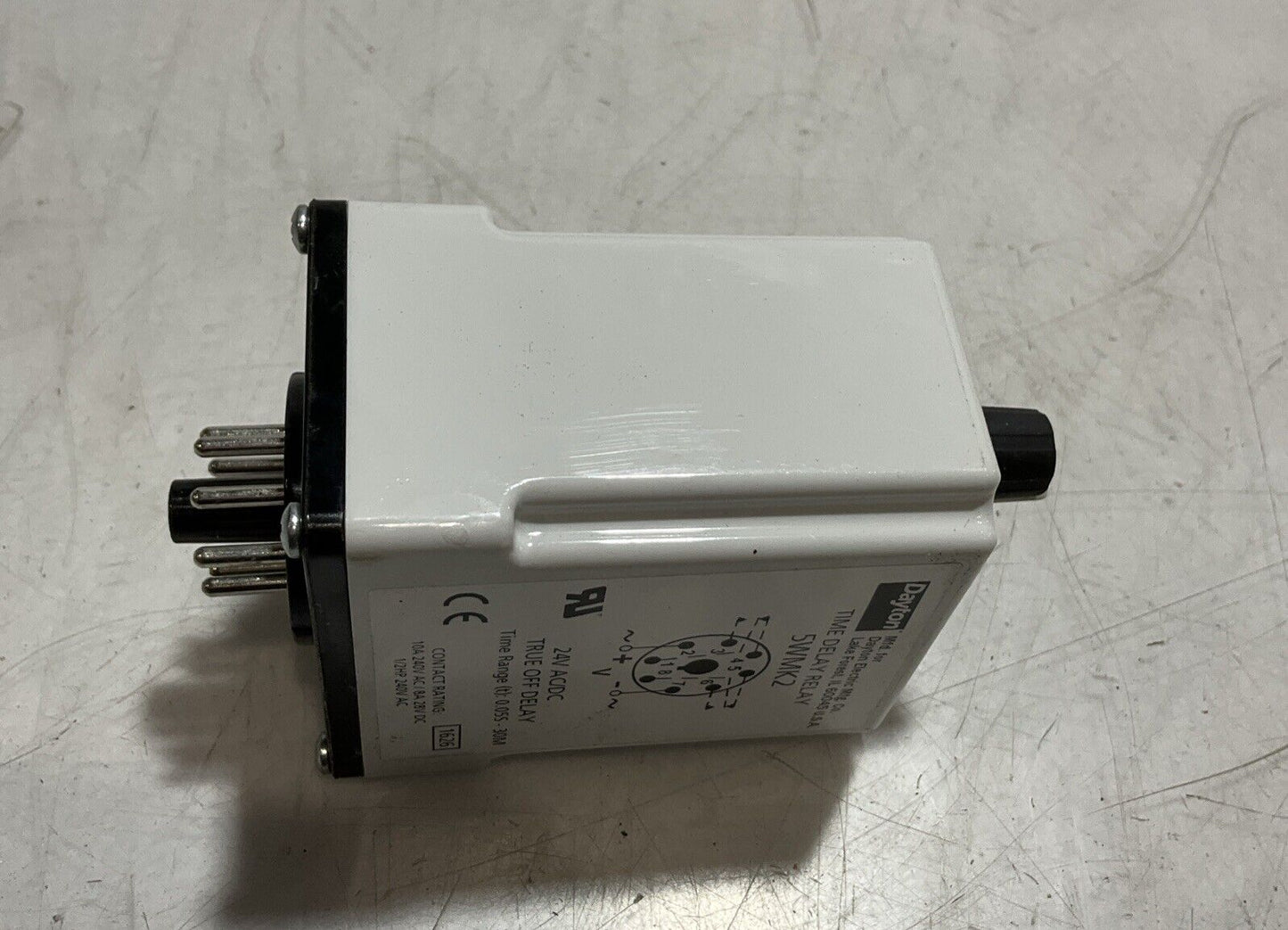 DAYTON 5WMK2 TIME DELAY RELAY TRUE OFF DELAY 24V AC/DC K9S