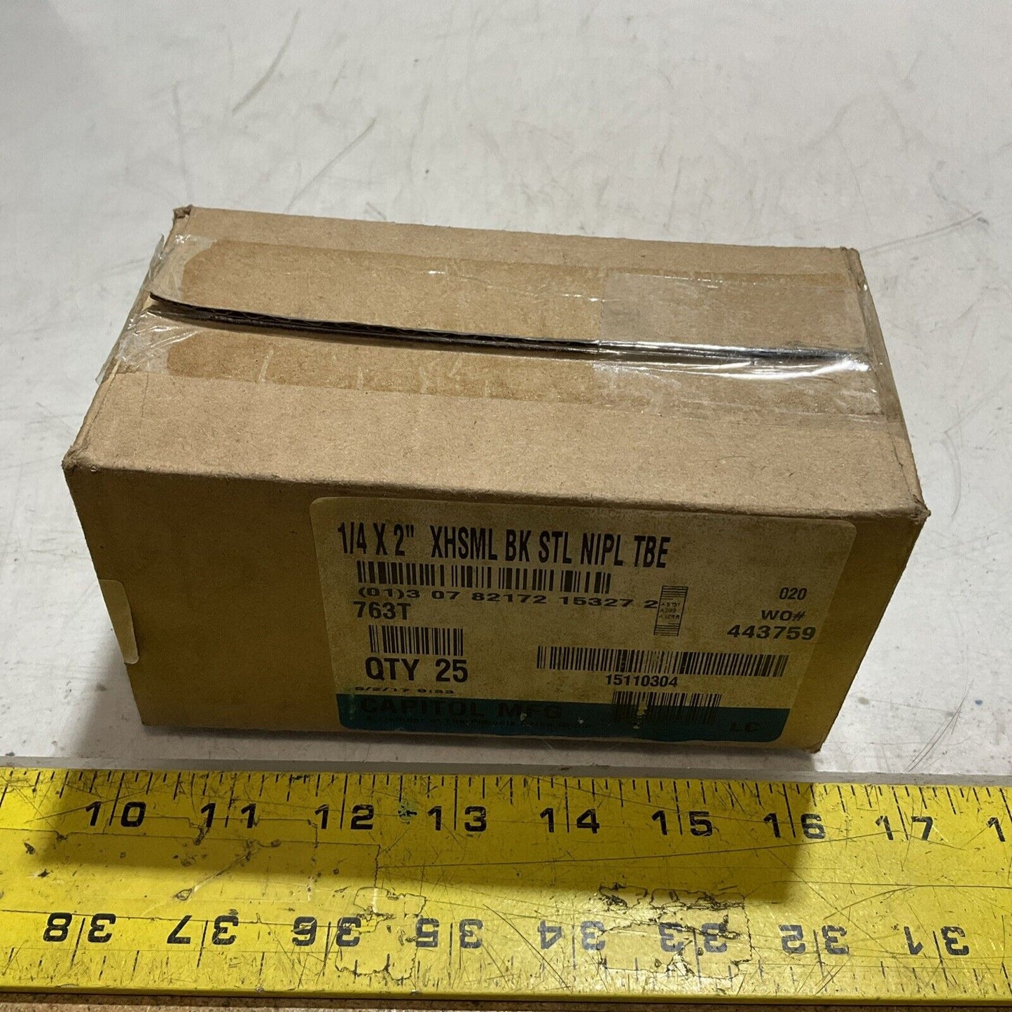 CAPITOL MFG 763TA/SA1068 NIPPLE PIPE SE AMLESS 1/4 LOT OF 25 K9S