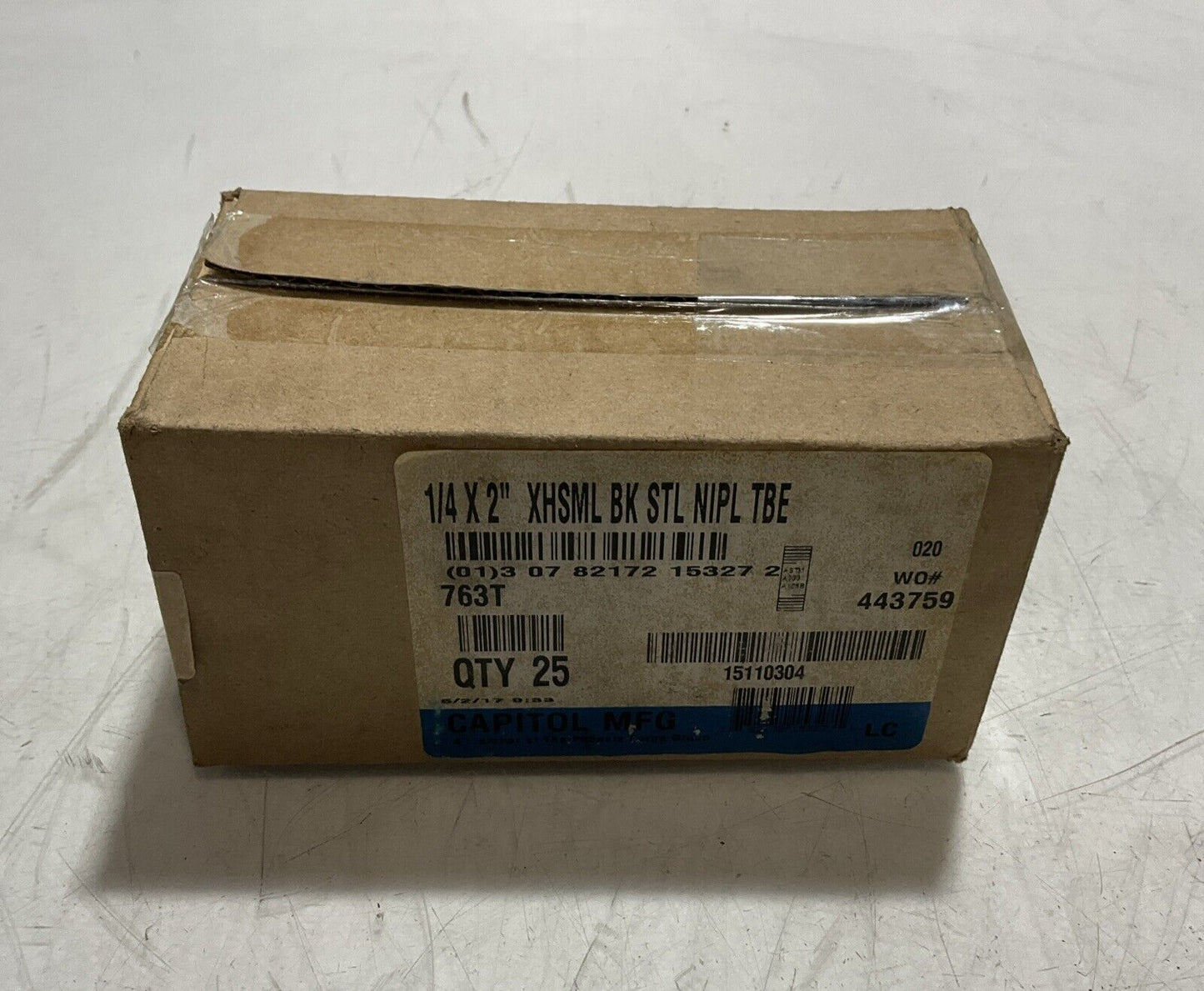 CAPITOL MFG 763TA/SA1068 NIPPLE PIPE SE AMLESS 1/4 LOT OF 25 K9S
