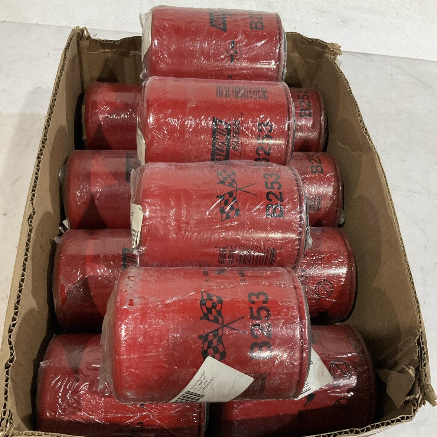 BALDWIN FILTER B253 ENGINE OIL FILTER CARB LOT OF 12 K9S