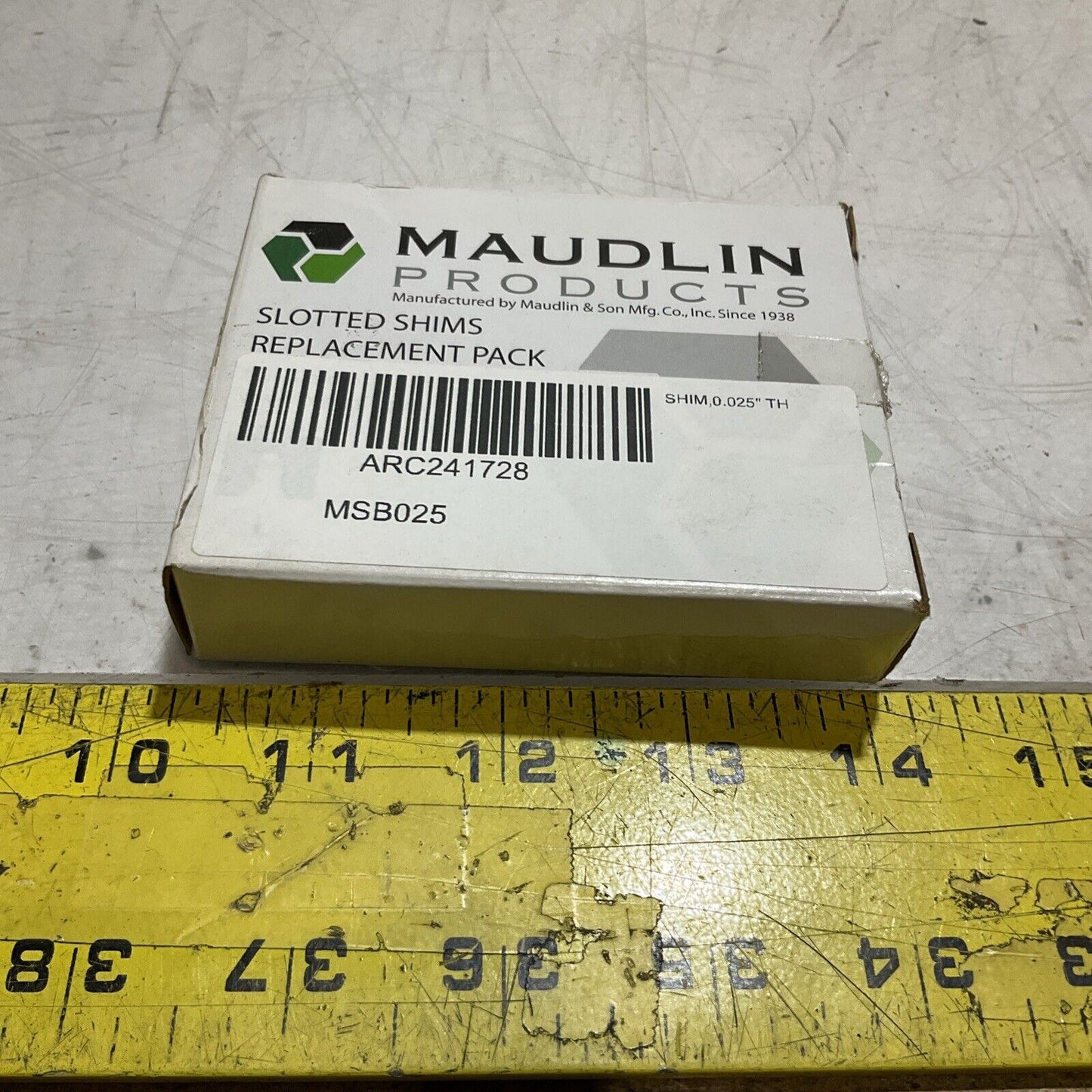 MAUDLIN PRODUCTS MSBO25 SLOTTED SHIMS SIZE 0.025 REPLACEMENT PACK LOT OF 20 K9S