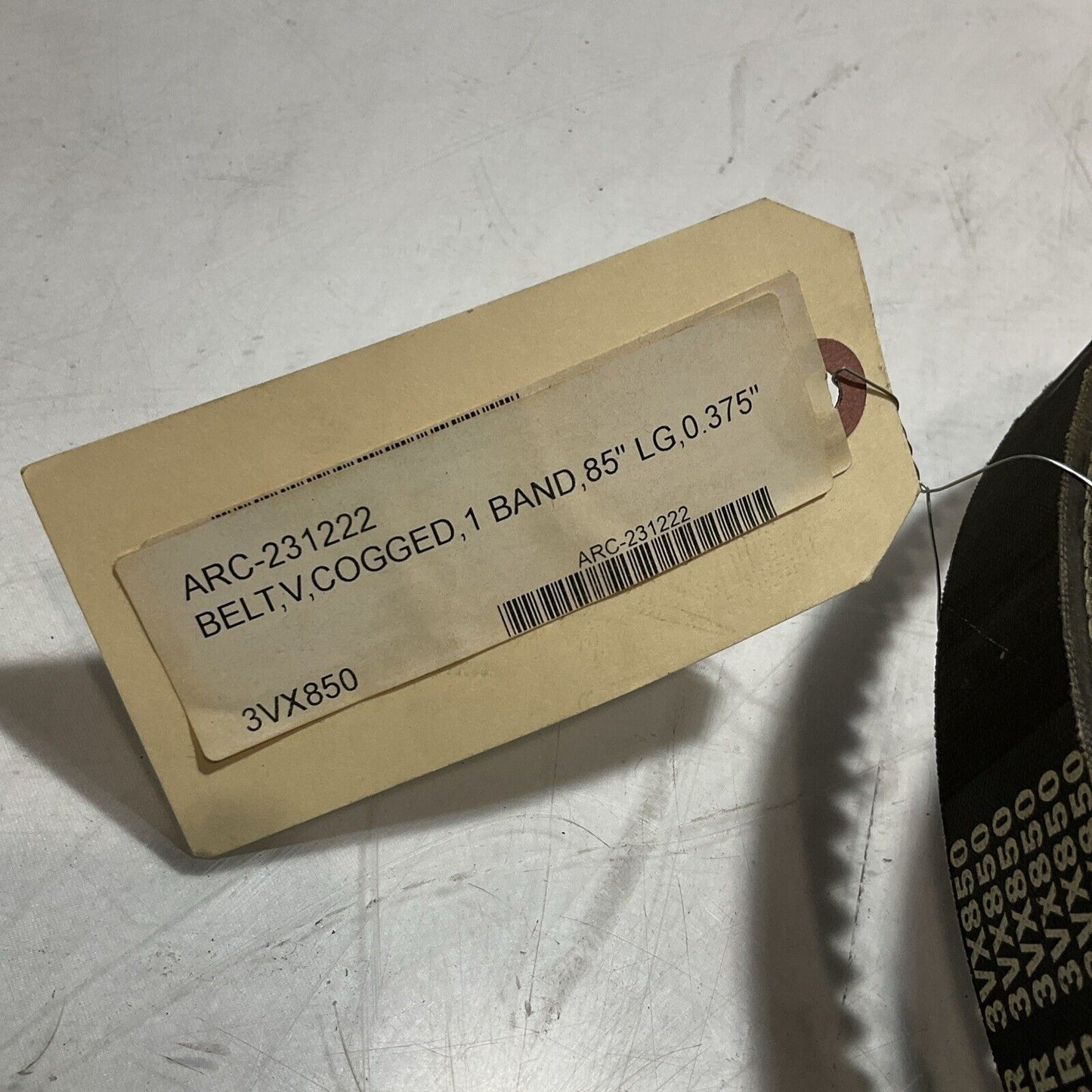 BESTORQ 3R-3VX850 BELT ,V, COGGED BAND 85”LG0,375. K9S