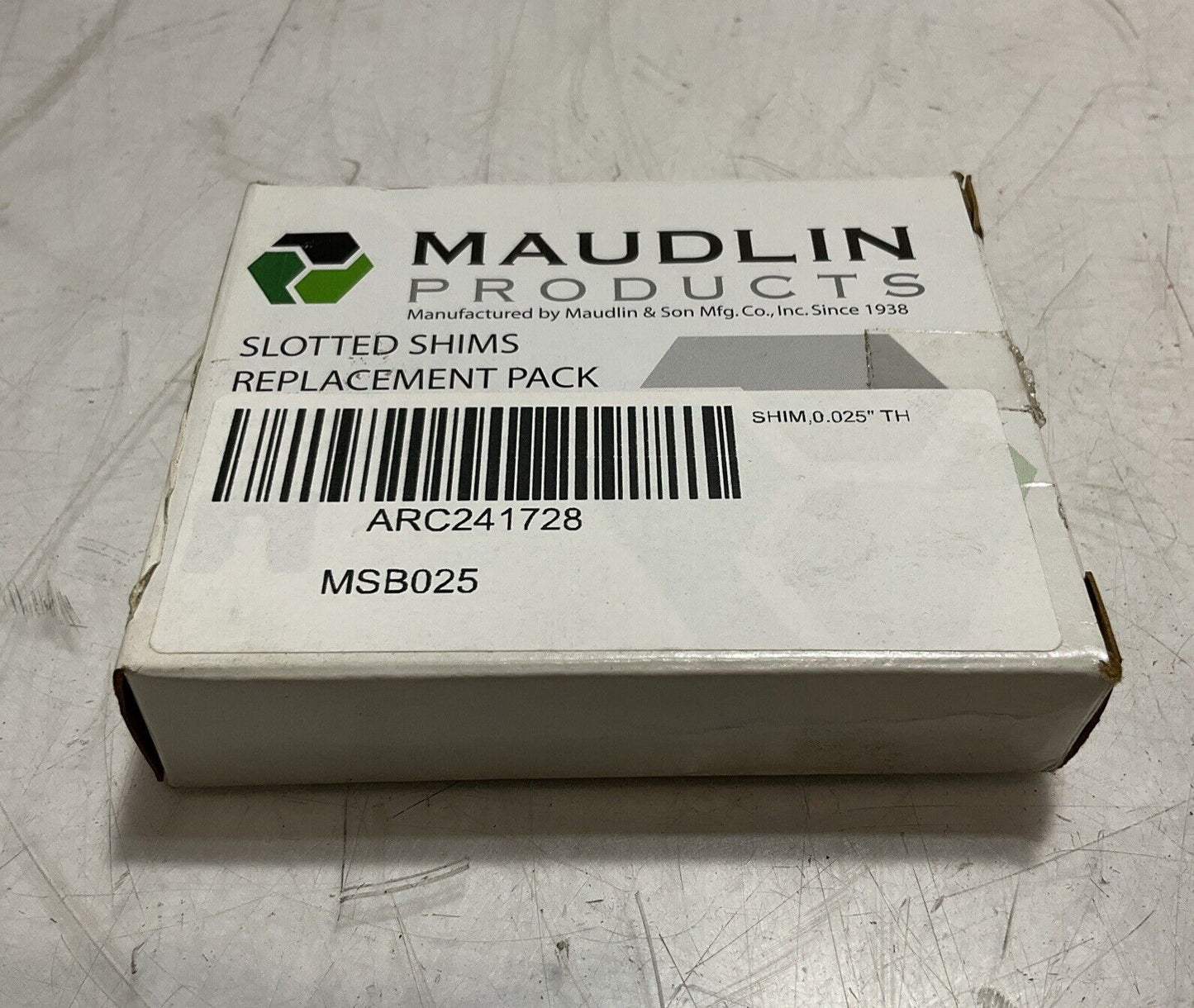 MAUDLIN PRODUCTS MSBO25 SLOTTED SHIMS SIZE 0.025 REPLACEMENT PACK LOT OF 20 K9S