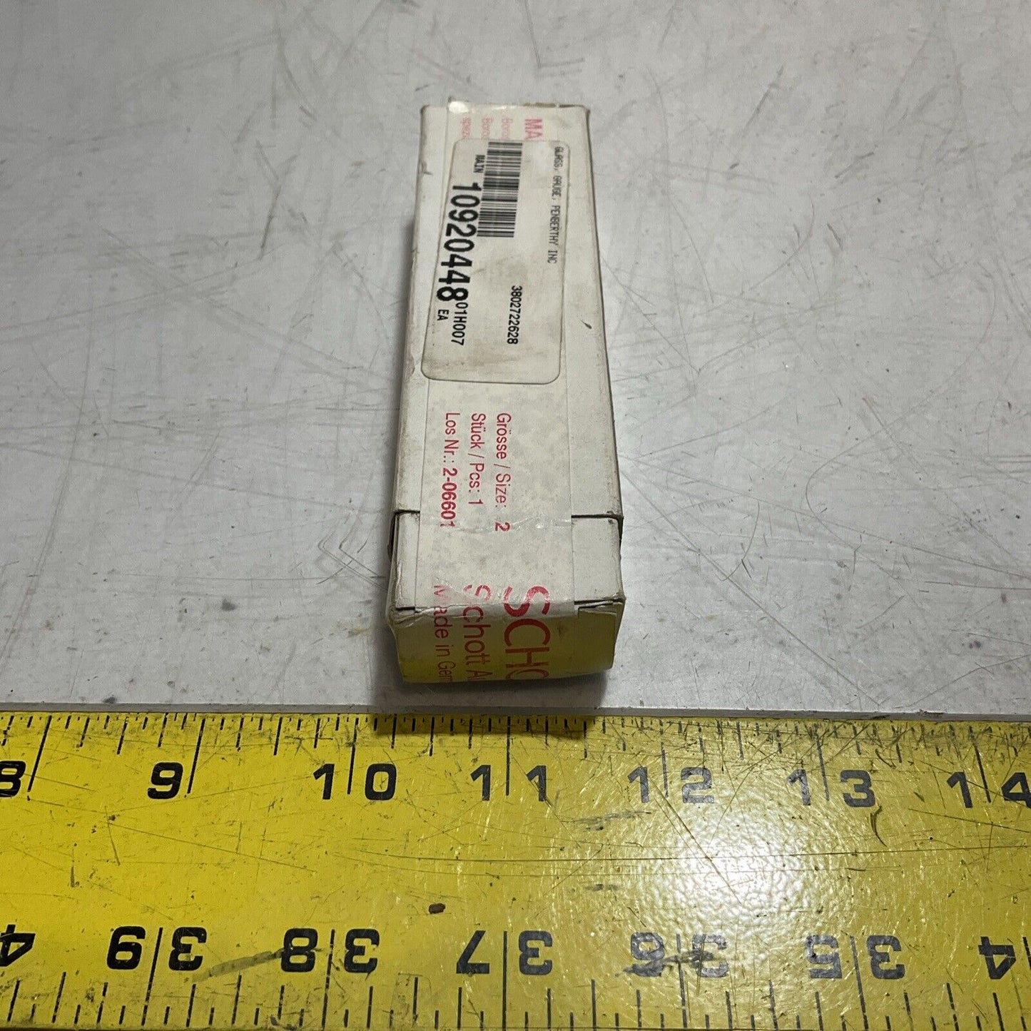SCHOTT MAXOS 2-06601 GLASS , GAUGE PENBERTHY 140 X 34 X 17 SIZE 2 U3S