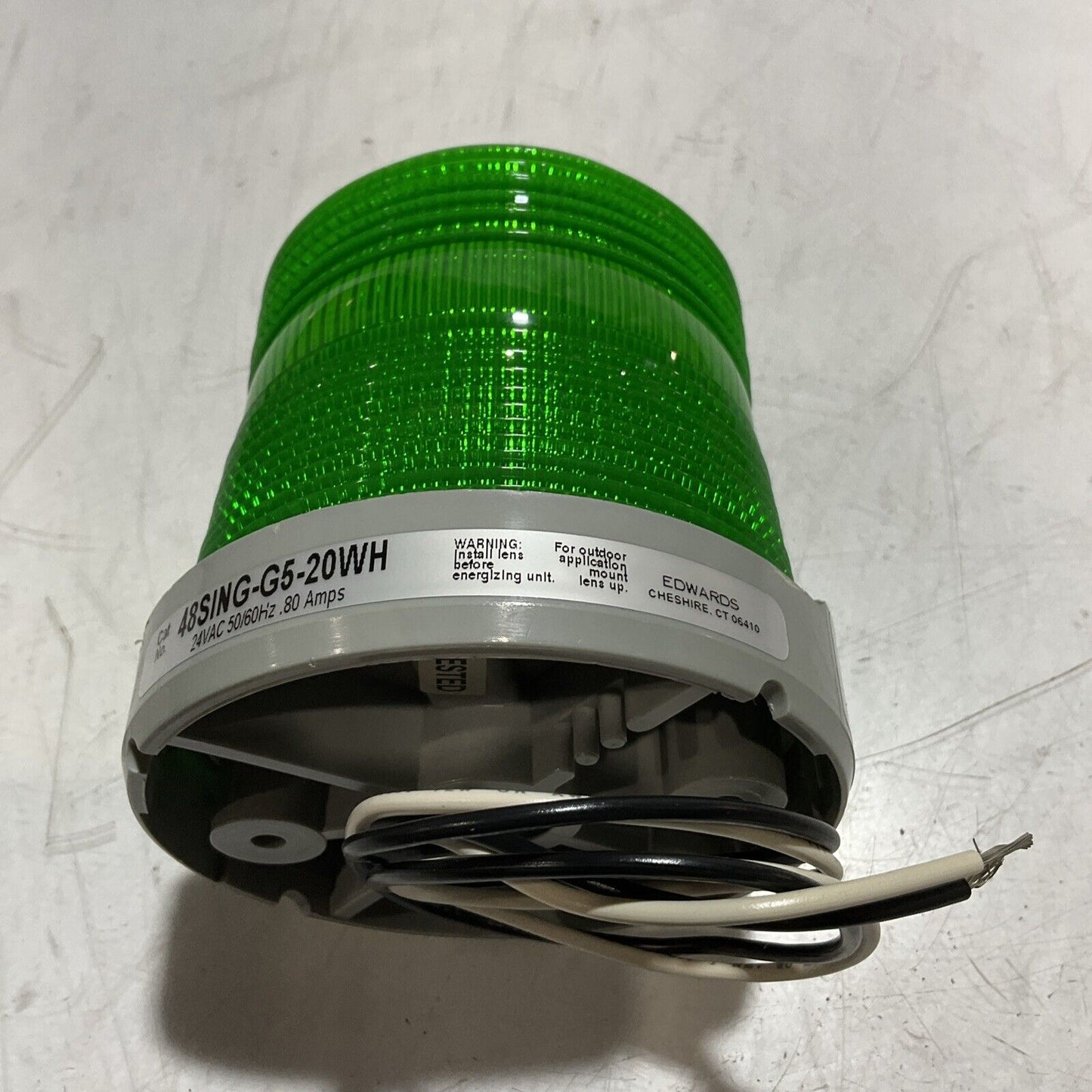 EDWARDS 48SING-G5-20WH ADAPTABEACON 20WATT HALOGEN LAMP 20VAC 50/60HZ 80A U3S