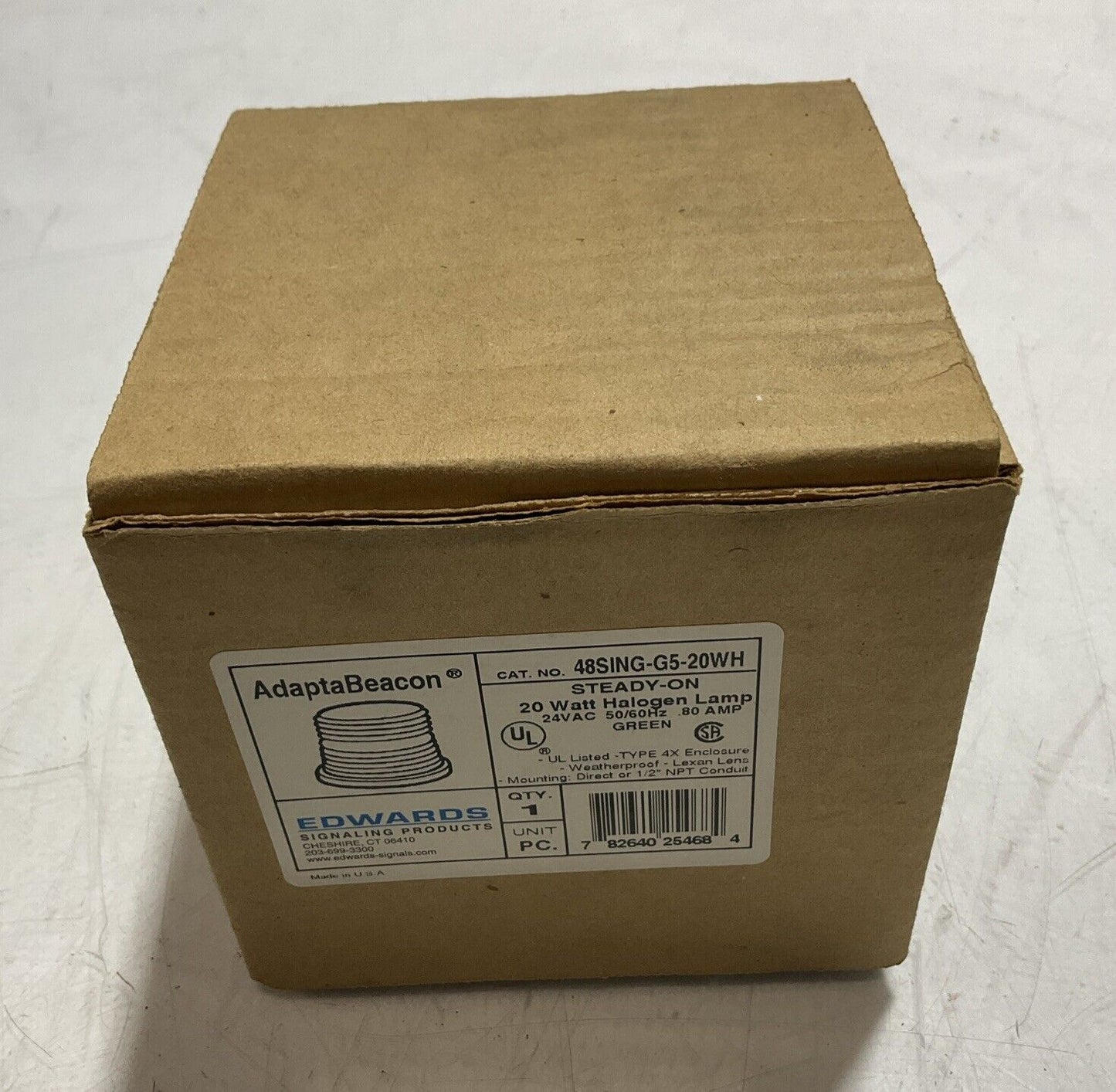 EDWARDS 48SING-G5-20WH ADAPTABEACON 20WATT HALOGEN LAMP 20VAC 50/60HZ 80A U3S