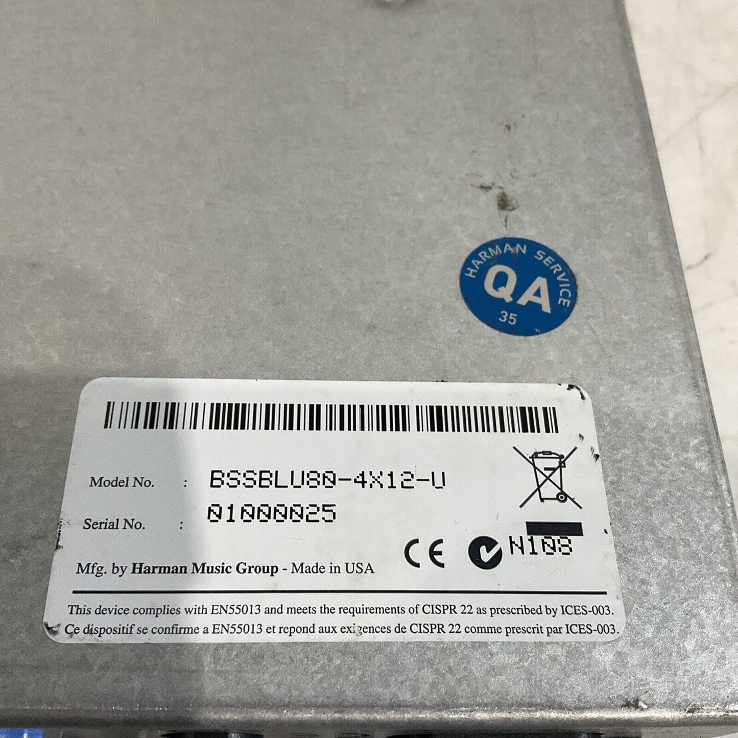 HIQNET LONDON BSS BLUE-80-4X12-U SIGNAL PROCESSOR LOCATOR 240VAC 50/60HZ T9A