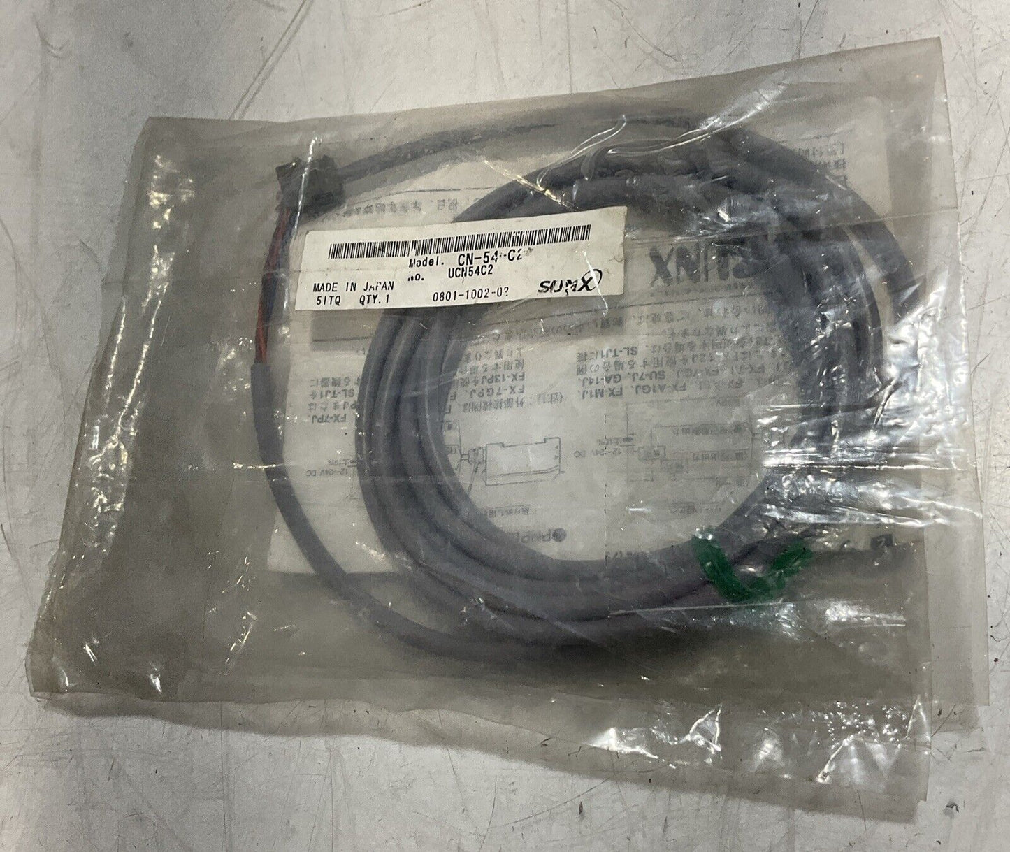 SUNX CN-54-C2 PANASONIC INDUSTRIAL CABLE CONNECTOR U3S