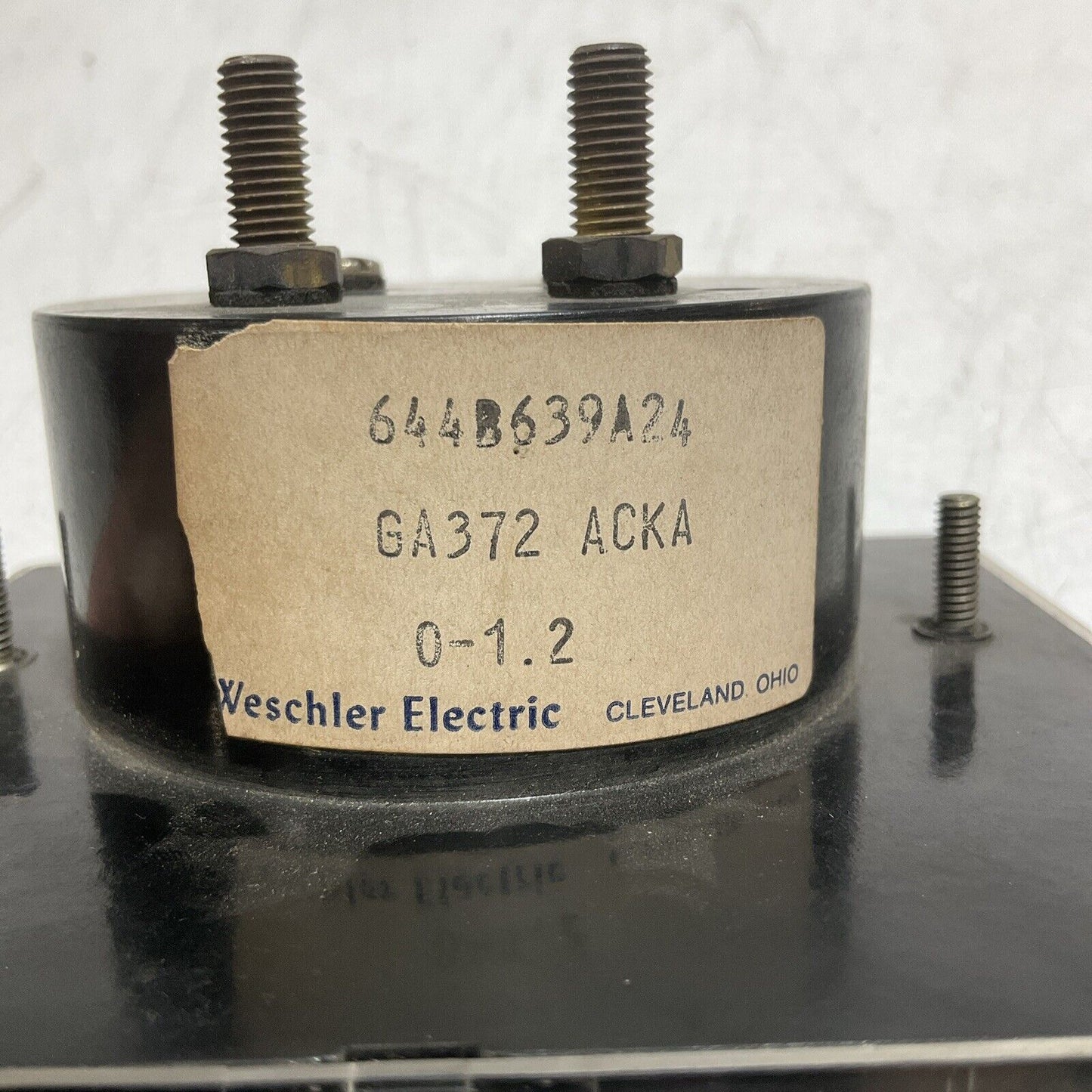WESCHLER 644B639A24 METER GA372 ACKA 0.1.2 AC KILOAMPERES U3S