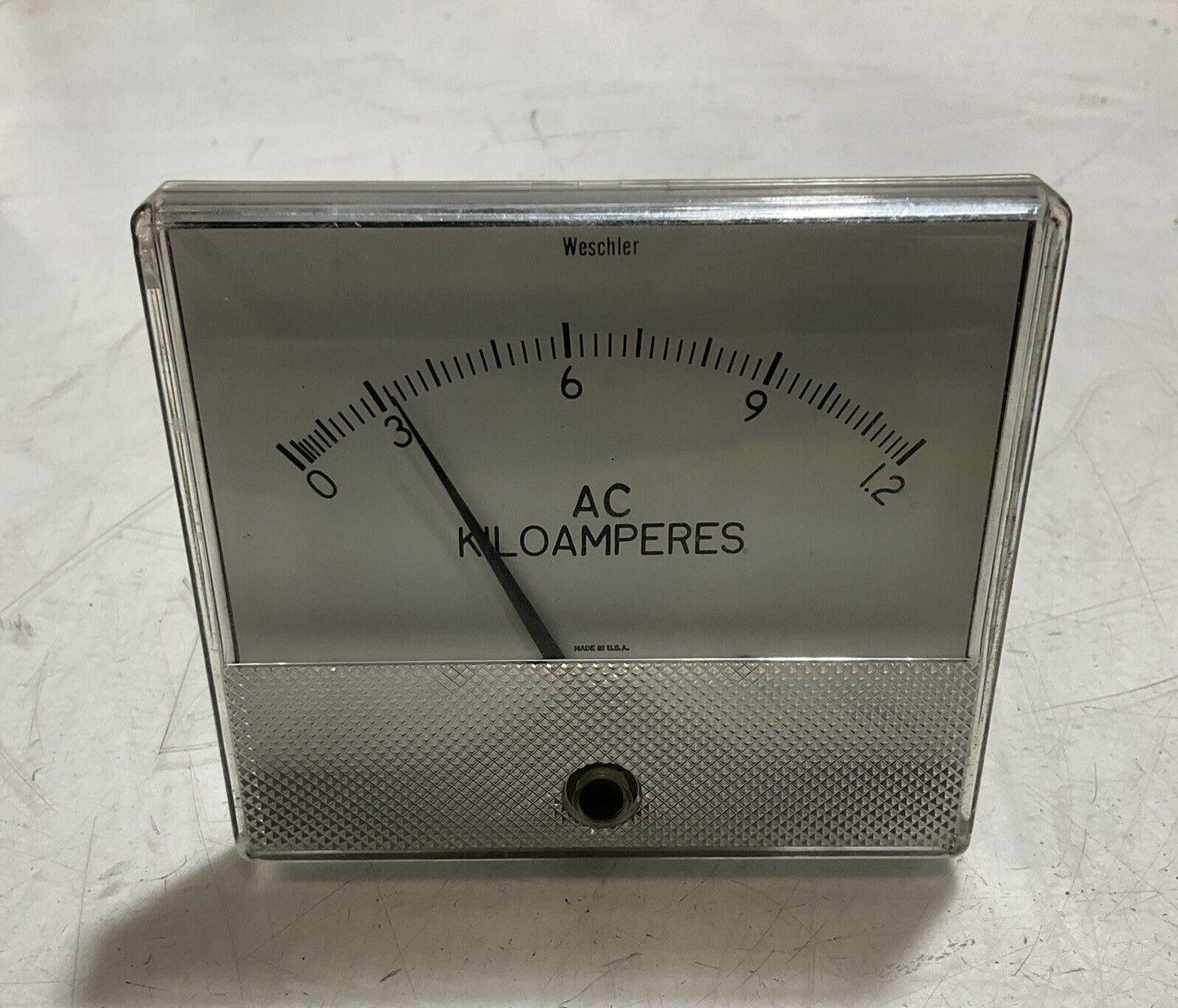 WESCHLER 644B639A24 METER GA372 ACKA 0.1.2 AC KILOAMPERES U3S