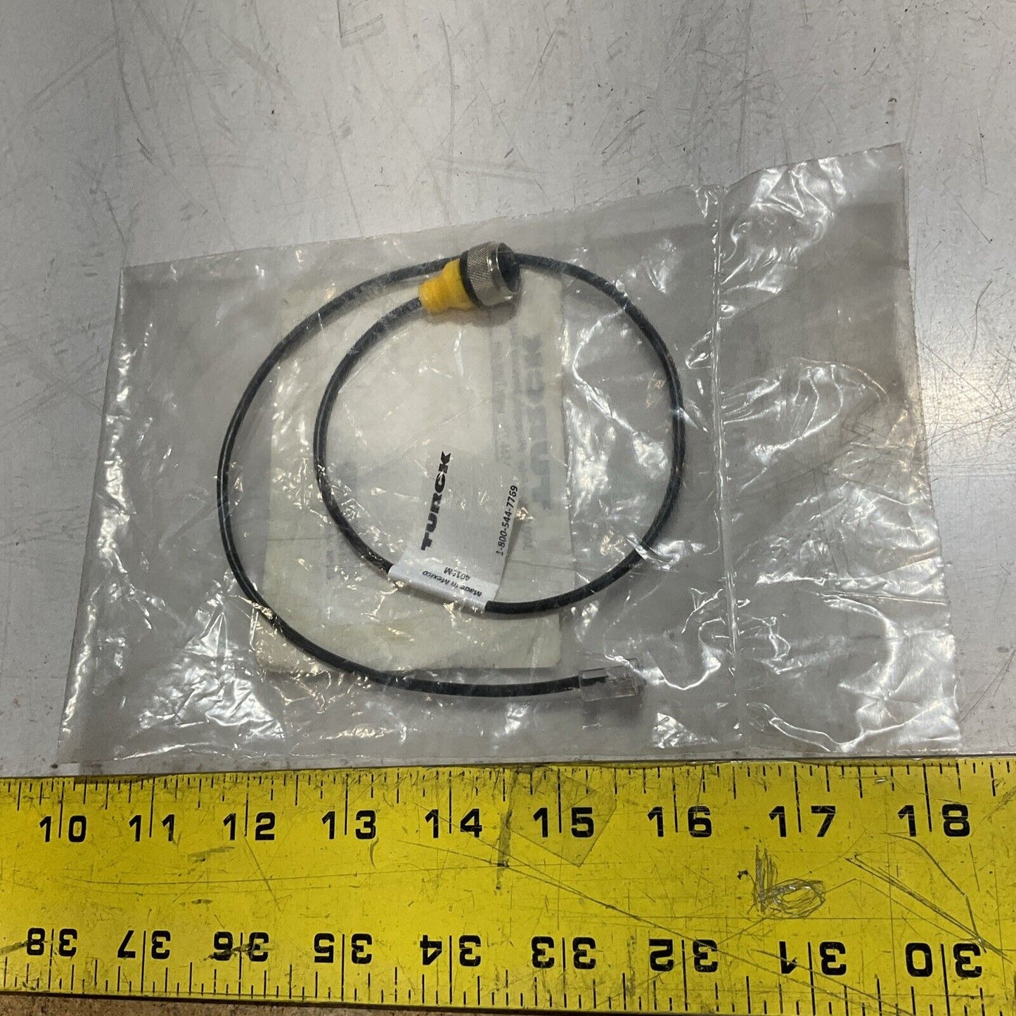 TURCK 162K200H01 ID# U-17614 CABLE ASSEMBLY 150V U3S
