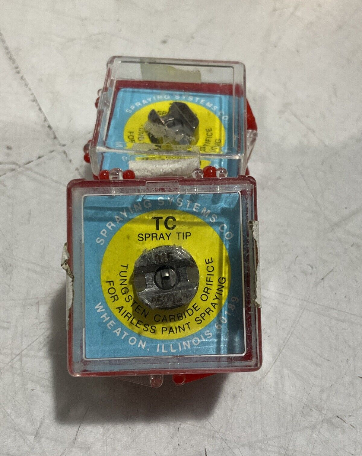 SPRAYING SYSTEMS CO 0.015 TC SPRAY TIP 650033 LOT OF 4 U3S