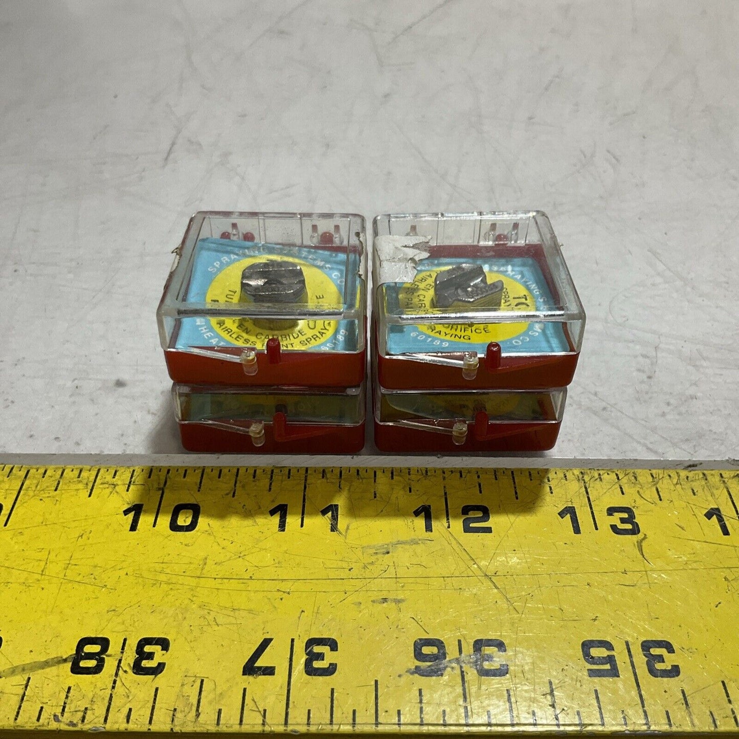 SPRAYING SYSTEMS CO 0.015 TC SPRAY TIP 650033 LOT OF 4 U3S
