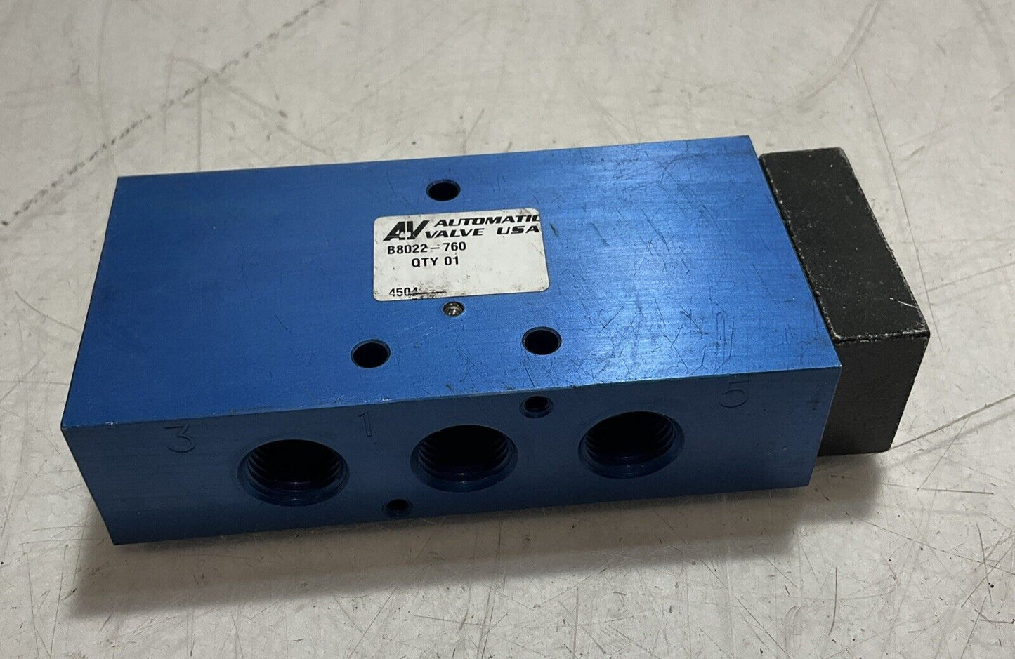 AV- AUTOMATIC VALVE B8022-760 SOLENOID VALVE U3S