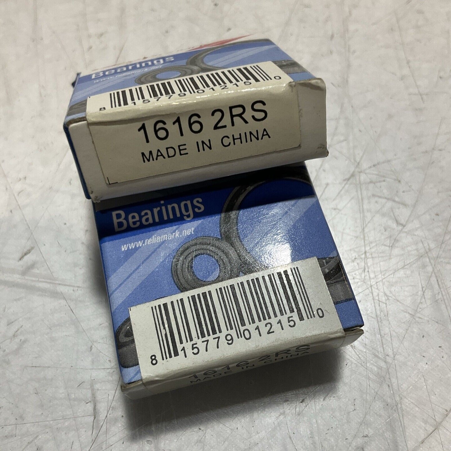 RELIAMARK 16162RS 0317 ROLLER BEARING 1/2x1 LOT OF 2 U3S