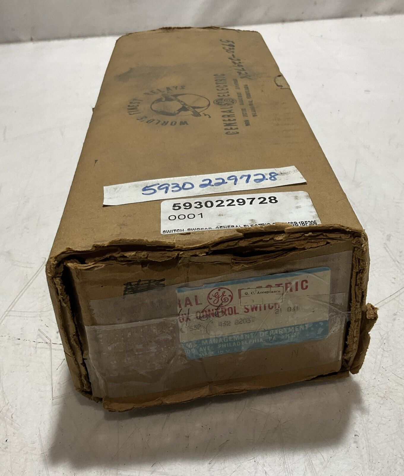 GENERAL ELECTRIC 16SB 1GB3C69LTS3P AUXILIARY SWGEAR CONTROL SWITCH TYPE SB-1 373