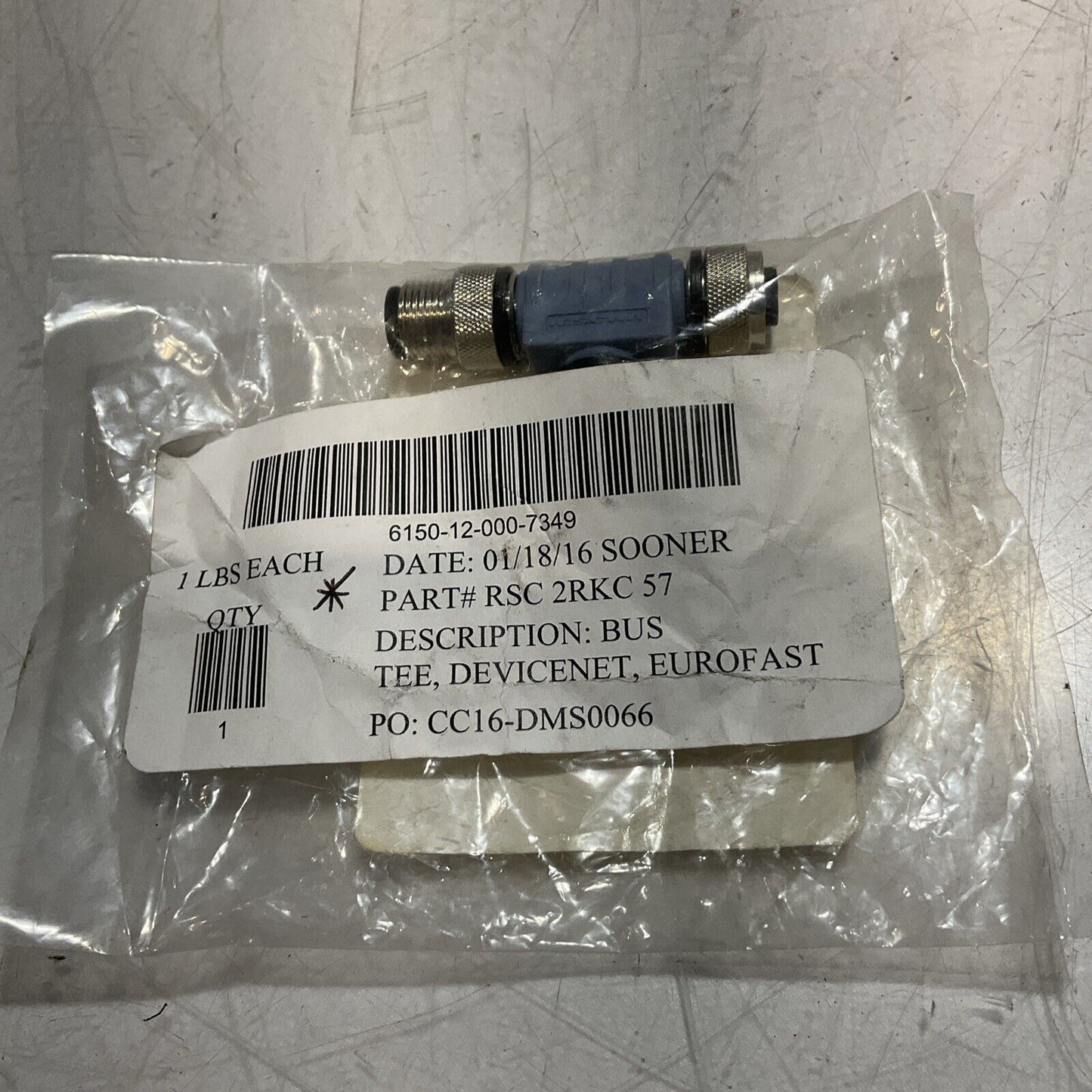 TURCK RSC2RKC 57 ID#E9003 BUS TEE DEVINCENET EUROFAST U3S