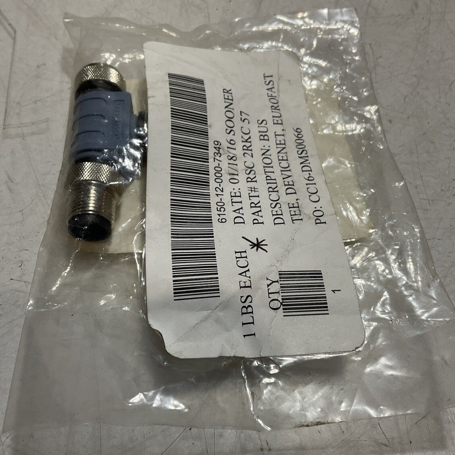 TURCK RSC2RKC 57 ID#E9003 BUS TEE DEVINCENET EUROFAST U3S