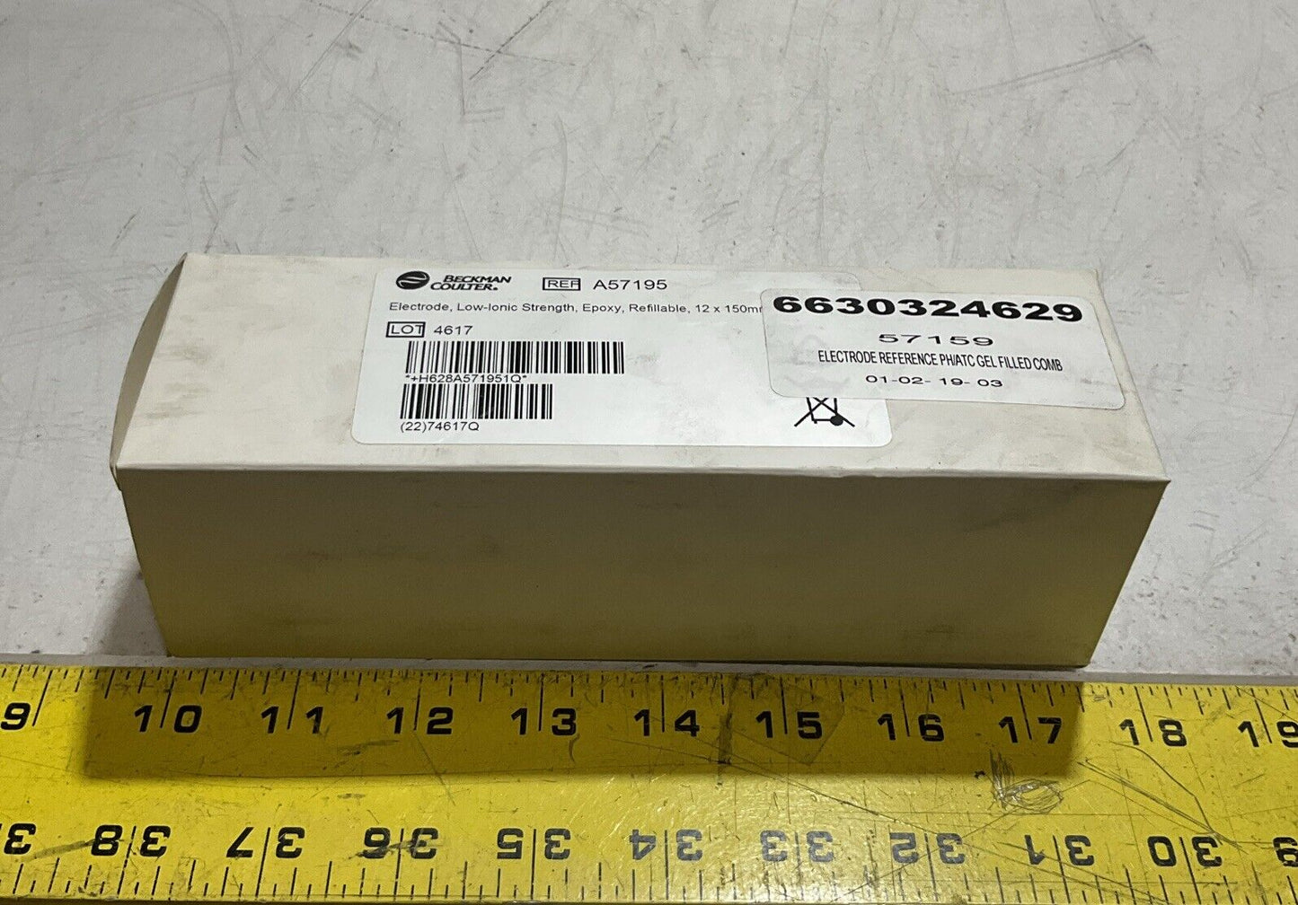 BECKMAN COULTER A57195 LOW-IONIC STRENGTH EPOXY ELECTRODE REFILLABLE COMB 373