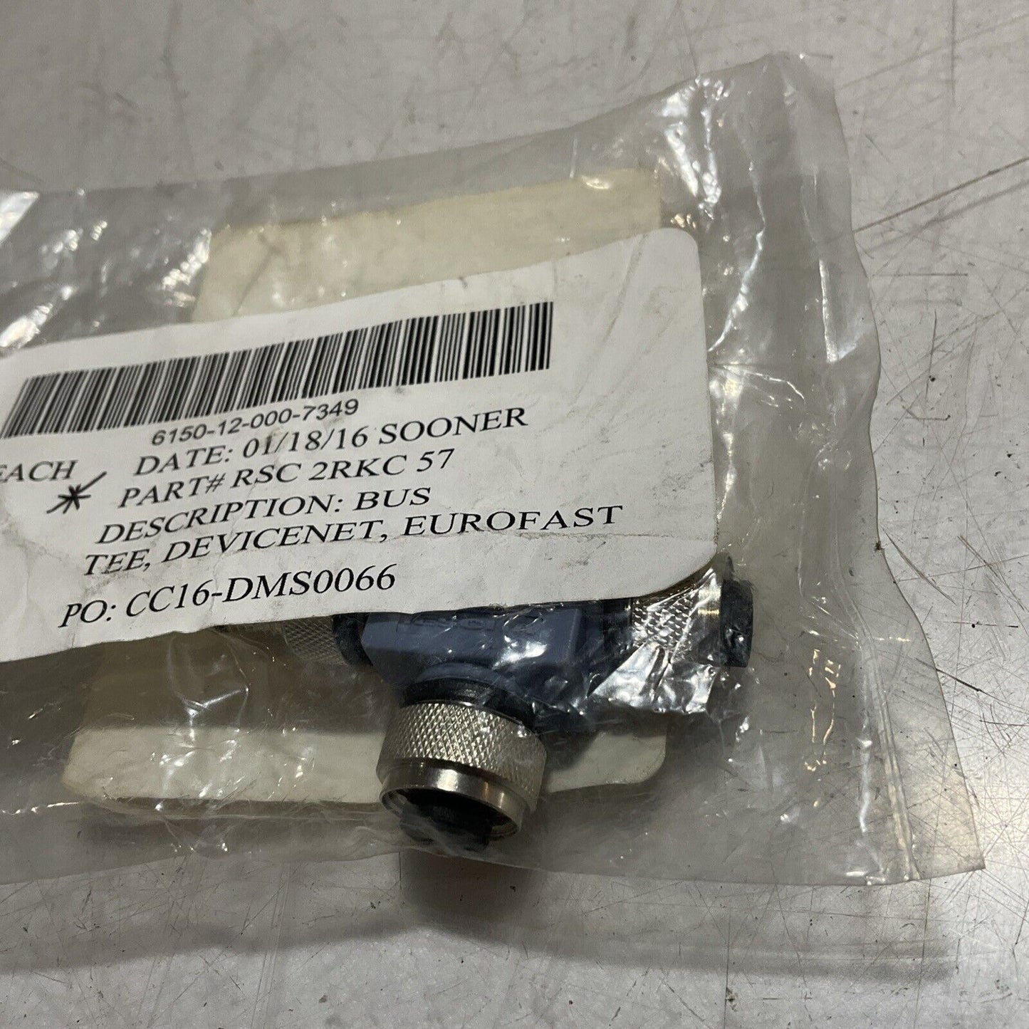 TURCK RSC2RKC 57 ID#E9003 BUS TEE DEVINCENET EUROFAST U3S