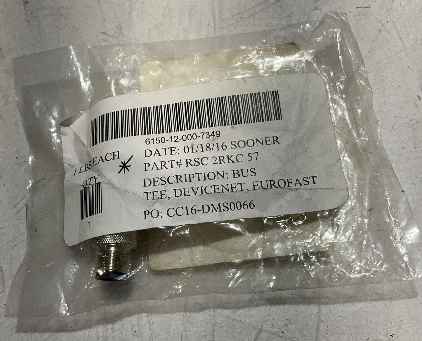 TURCK RSC2RKC 57 ID#E9003 BUS TEE DEVINCENET EUROFAST U3S