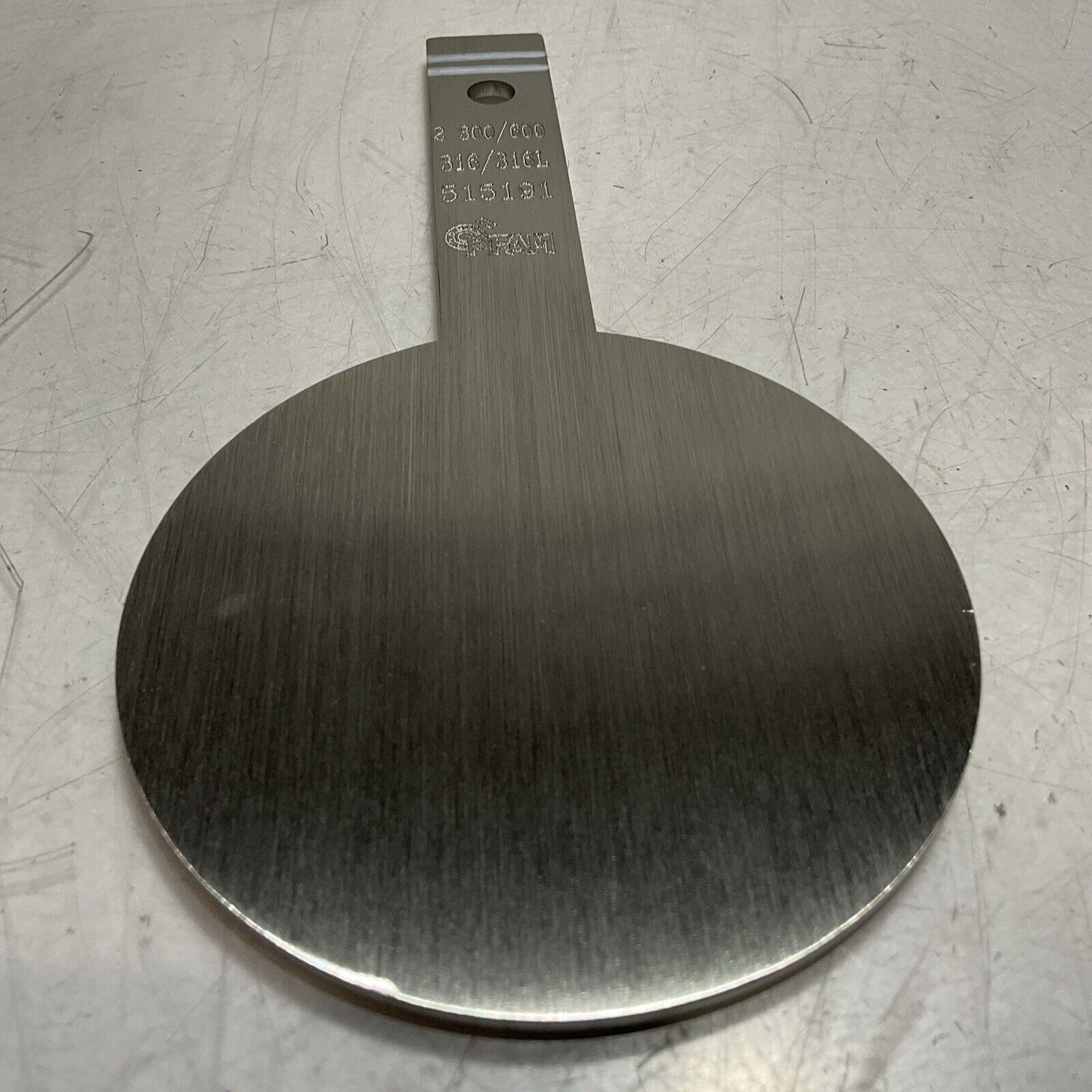 PFAM 2 300/600 316/316L 515191 ORIFICE PLATE 1/5 THK 300LB 4" 678
