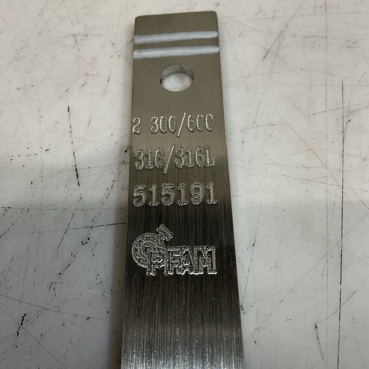 PFAM 2 300/600 316/316L 515191 ORIFICE PLATE 1/5 THK 300LB 4" 678