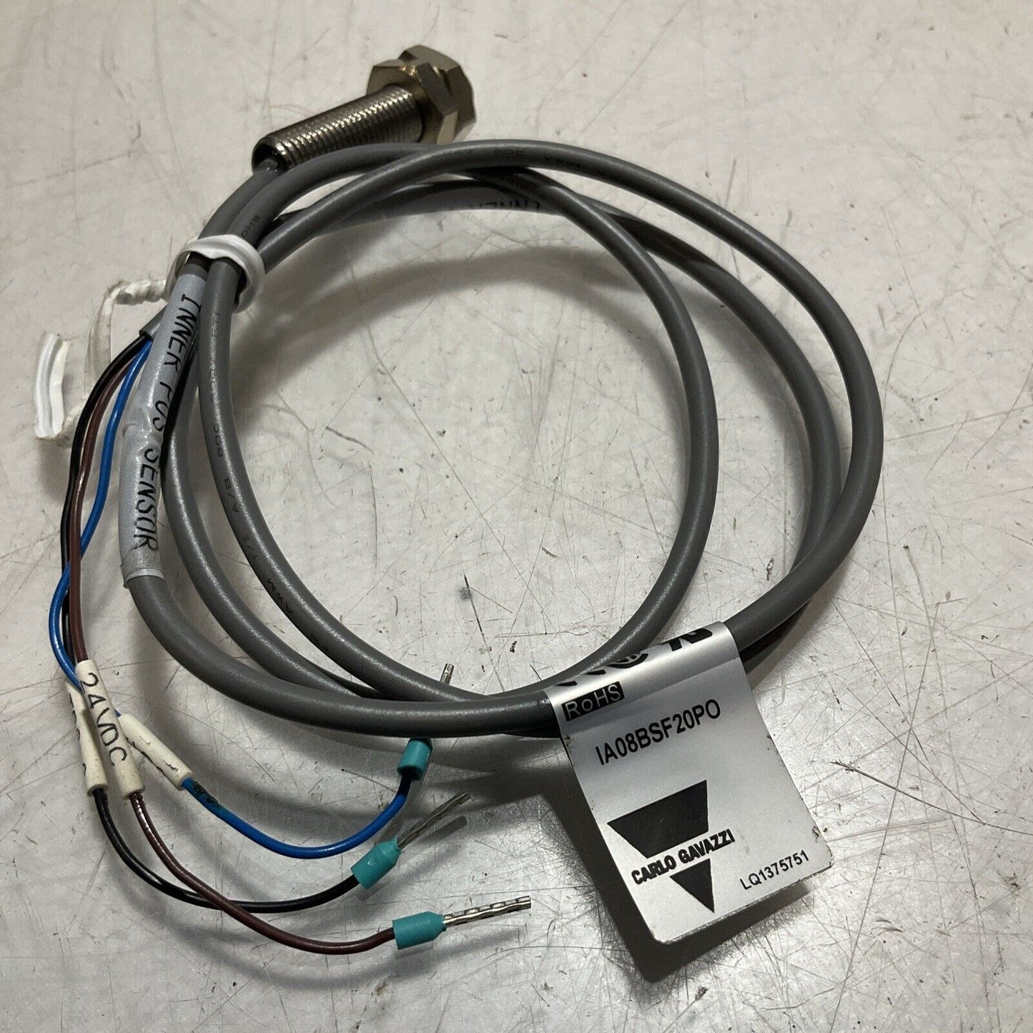 CARLO GAVAZZI IA08BSF20PO INNER POS SENSOR 24VDC TB3:9 CABLE ASSEMBLY U3S
