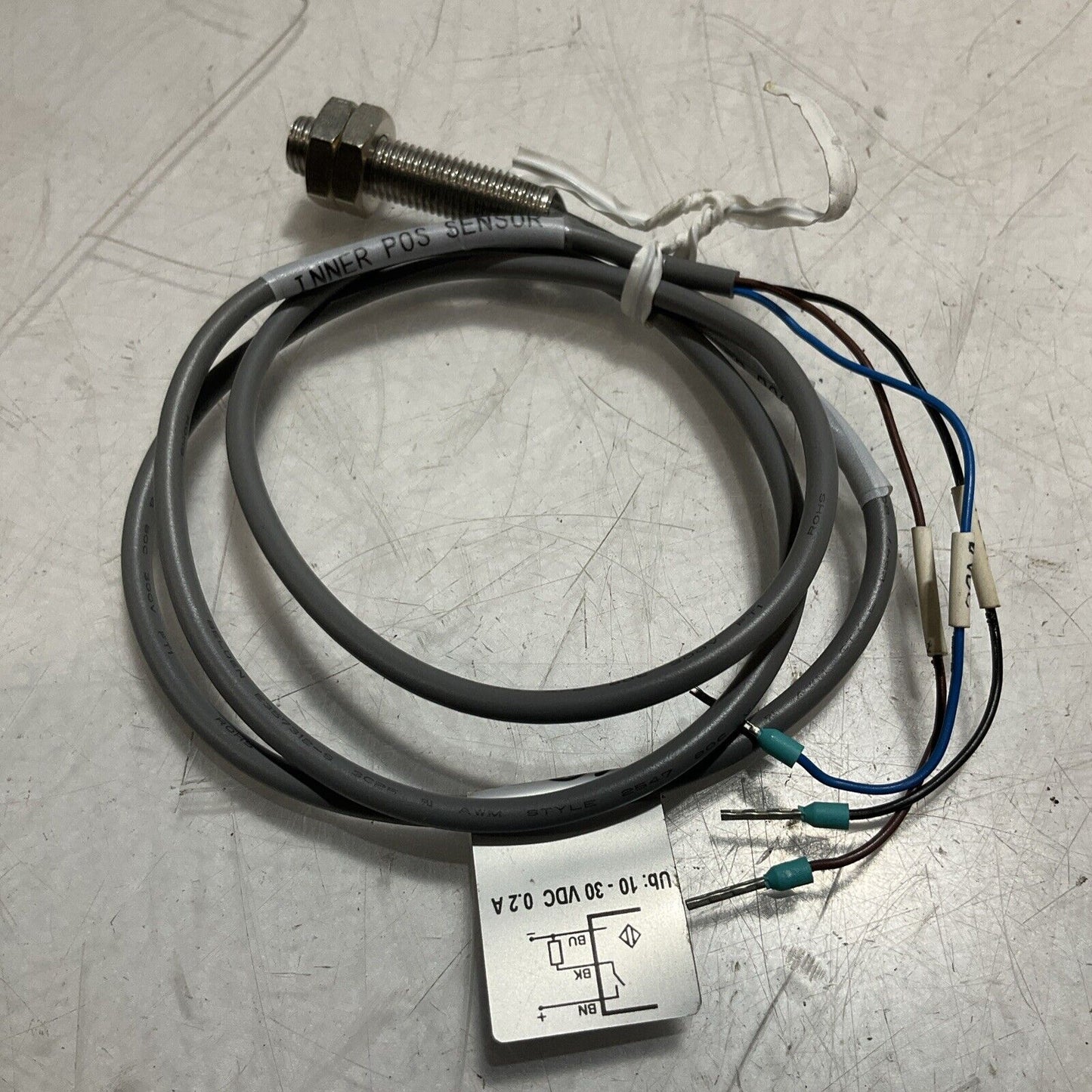 CARLO GAVAZZI IA08BSF20PO INNER POS SENSOR 24VDC TB3:9 CABLE ASSEMBLY U3S