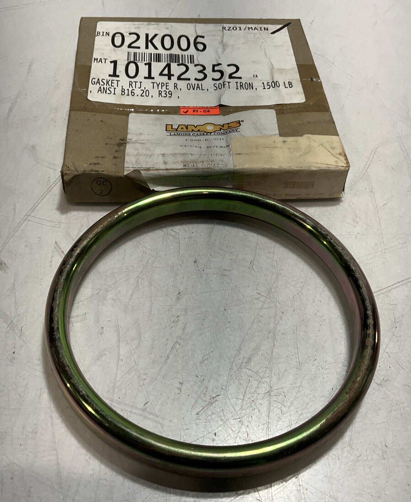LAMONS API6A-0627-GH 08-12 103939 R39 D-4 OVAL CASKET RTJ TYPE R SOFT IRON 678