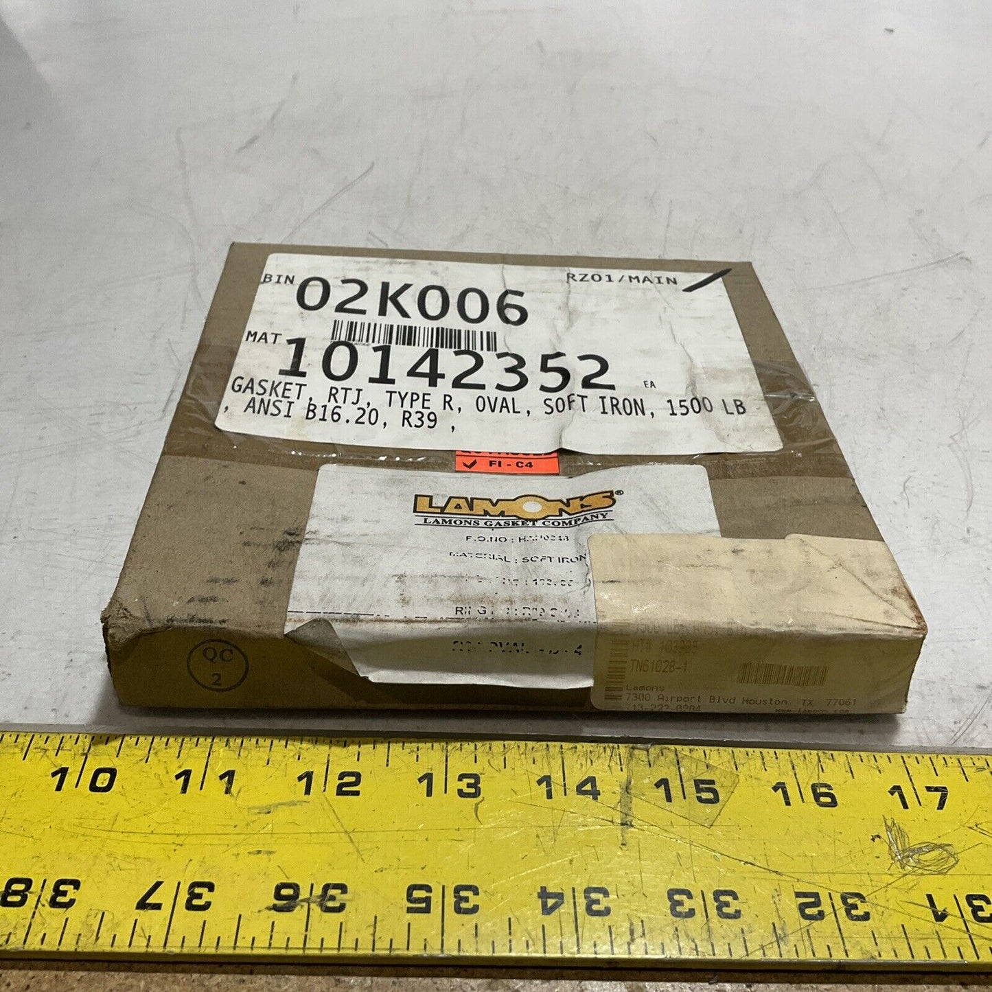 LAMONS API6A-0627-GH 08-12 103939 R39 D-4 OVAL CASKET RTJ TYPE R SOFT IRON 678
