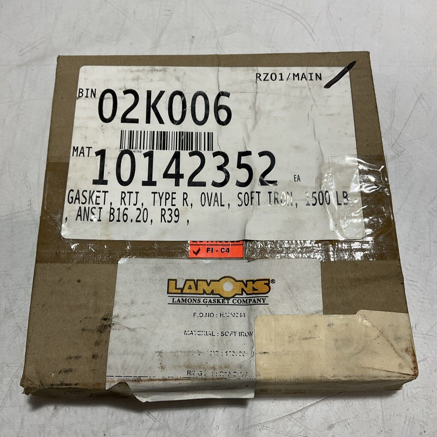 LAMONS API6A-0627-GH 08-12 103939 R39 D-4 OVAL CASKET RTJ TYPE R SOFT IRON 678
