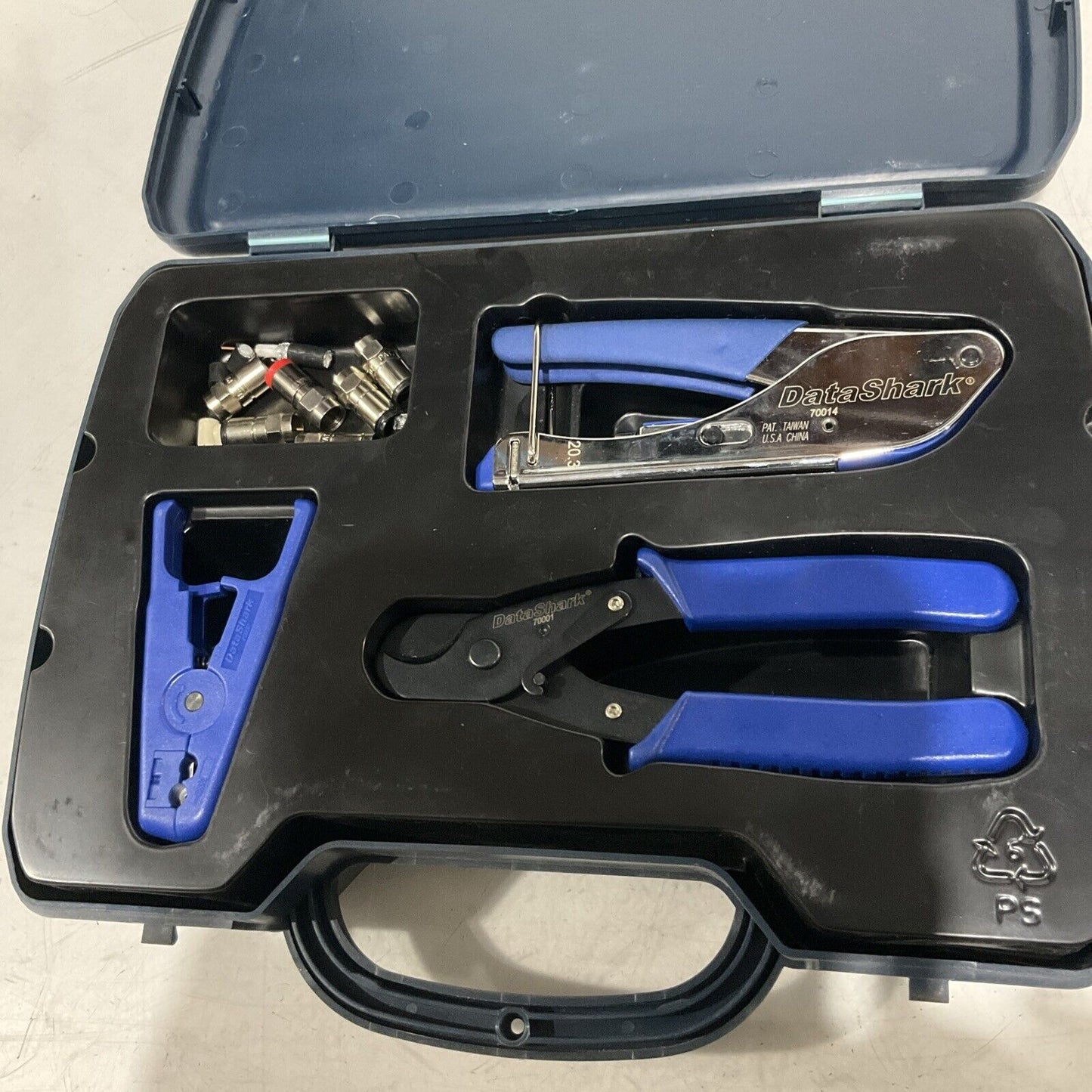 DATA-SHARK 70014- 70001 TEMPO COMMUNICATIONS COAX CRIMPER 3 PIECES TOOL KIT U3S