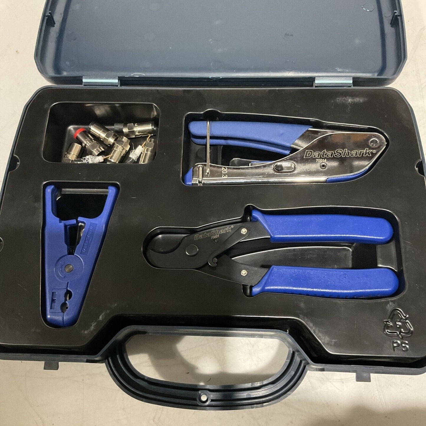 DATA-SHARK 70014- 70001 TEMPO COMMUNICATIONS COAX CRIMPER 3 PIECES TOOL KIT U3S
