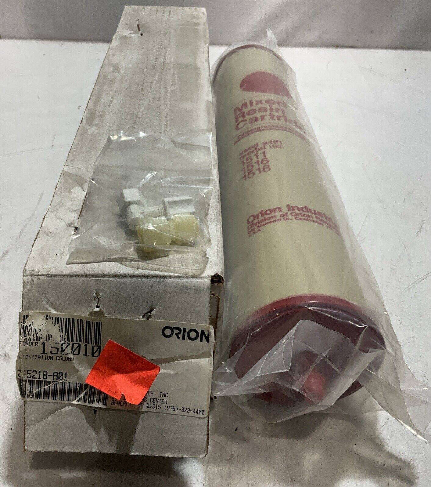ORION 215218-A01 MIXTED RESIN CARTRIDGE DEIONIZATION COLUMN CATALOG # 15001 373