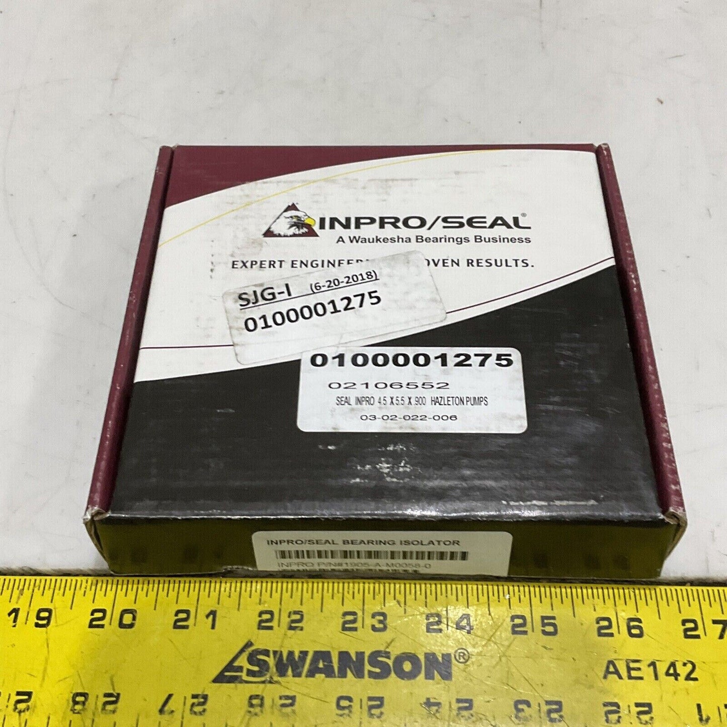INPRO/SEAL 1905-A-M0058-0 STANDARD BEARING ISOLATOR 4.5 SHAFT 5.5 X 900 BORE 373
