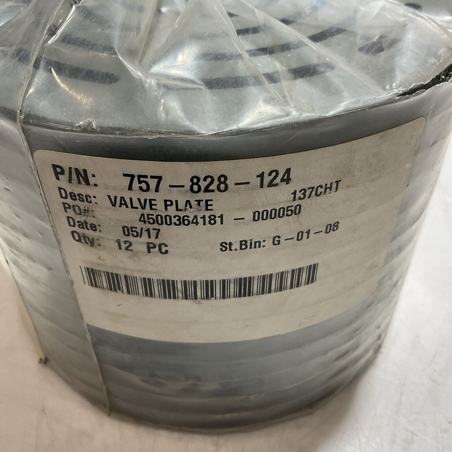 PUTAWAY 757–828-124 VALVE PLATE TYPE 998 137CHT U3S