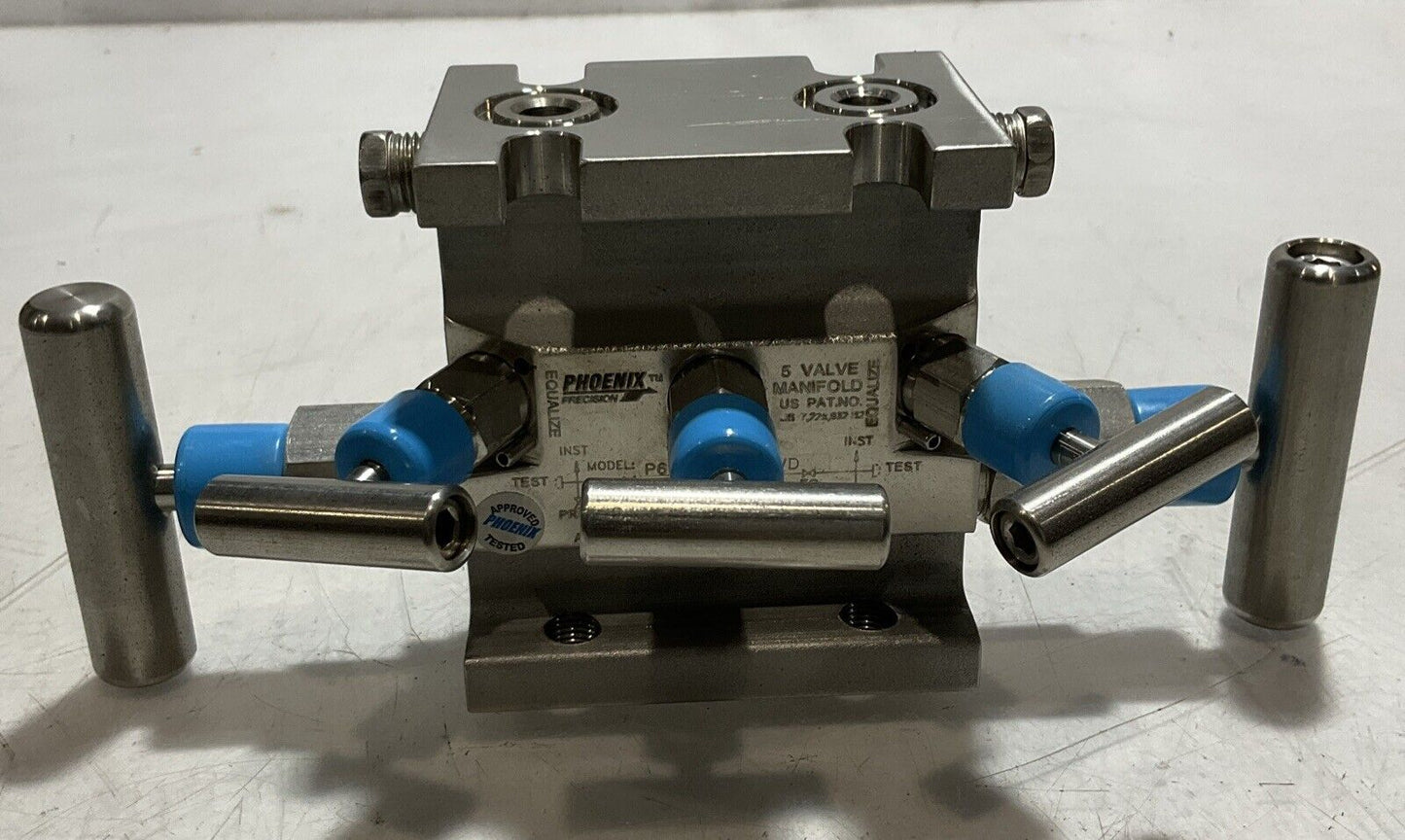 PHOENIX PRECISION P6M5SFLFLSSVD VALVE MANIFOLD EQUALIZE 6000PSI 100°F U3S