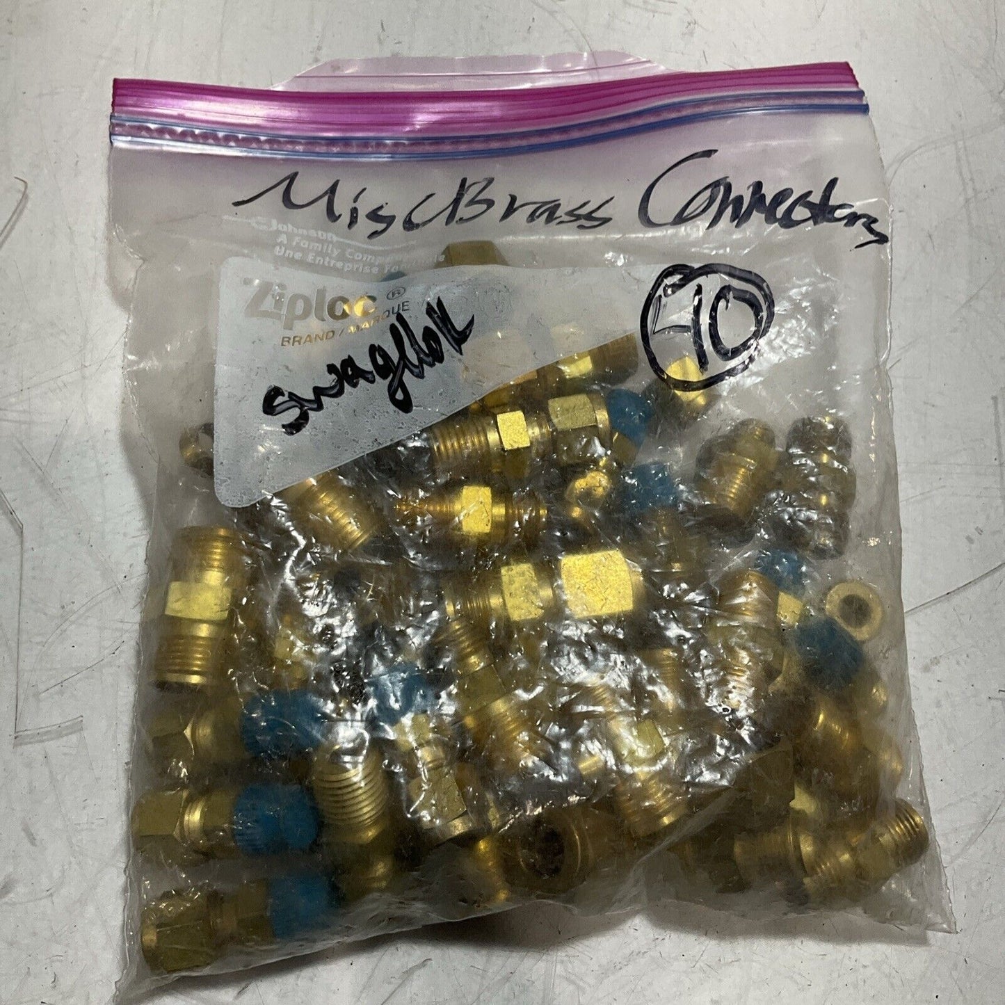 SWAGELOK (NPN) STAINLESS STEEL MISCELLANEOUS BRASS FITTINGS CONNECTOR QTY 40 476